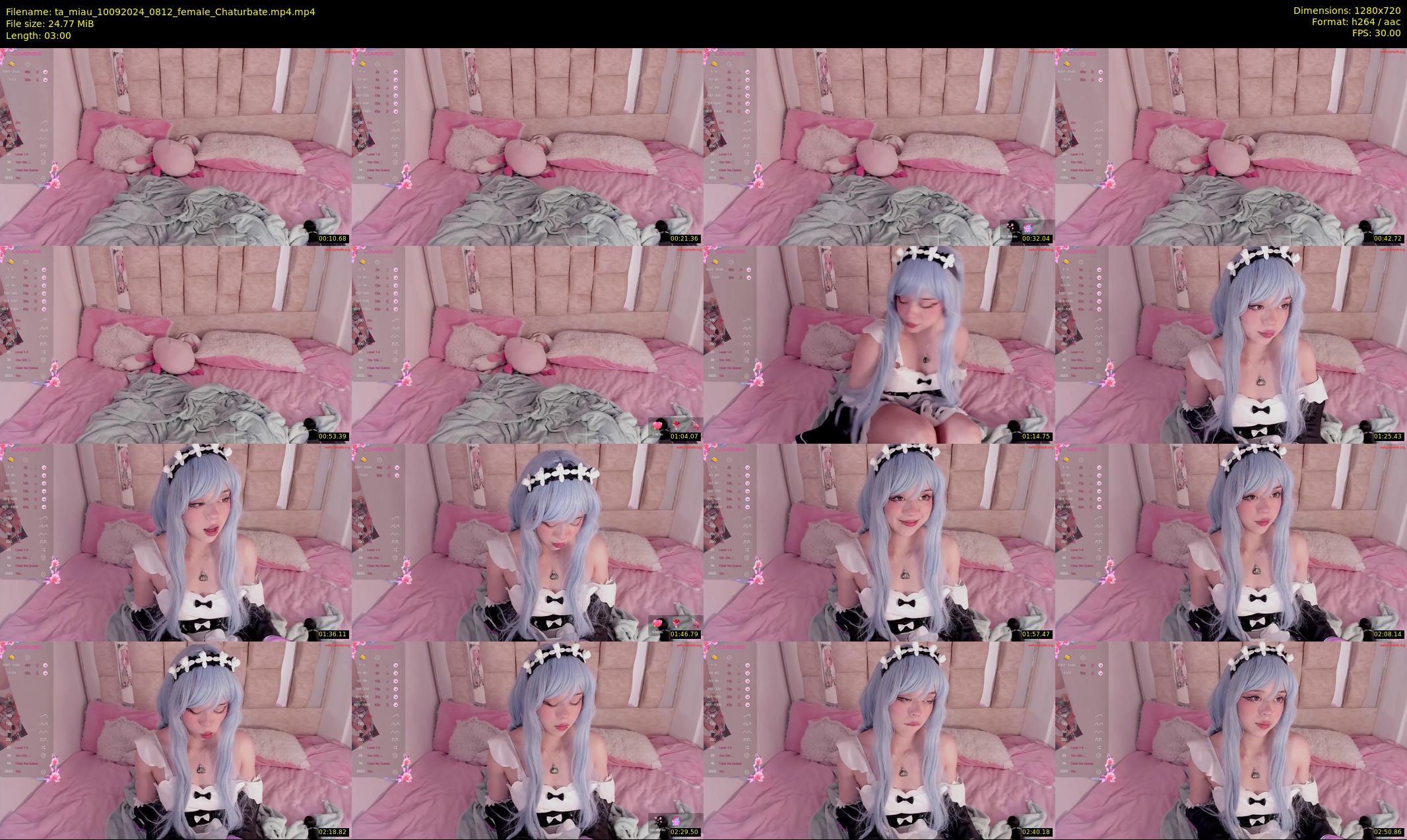 ta_miau — 3 minute Chaturbate female cam show recording, 720p, Sep 10, 2024