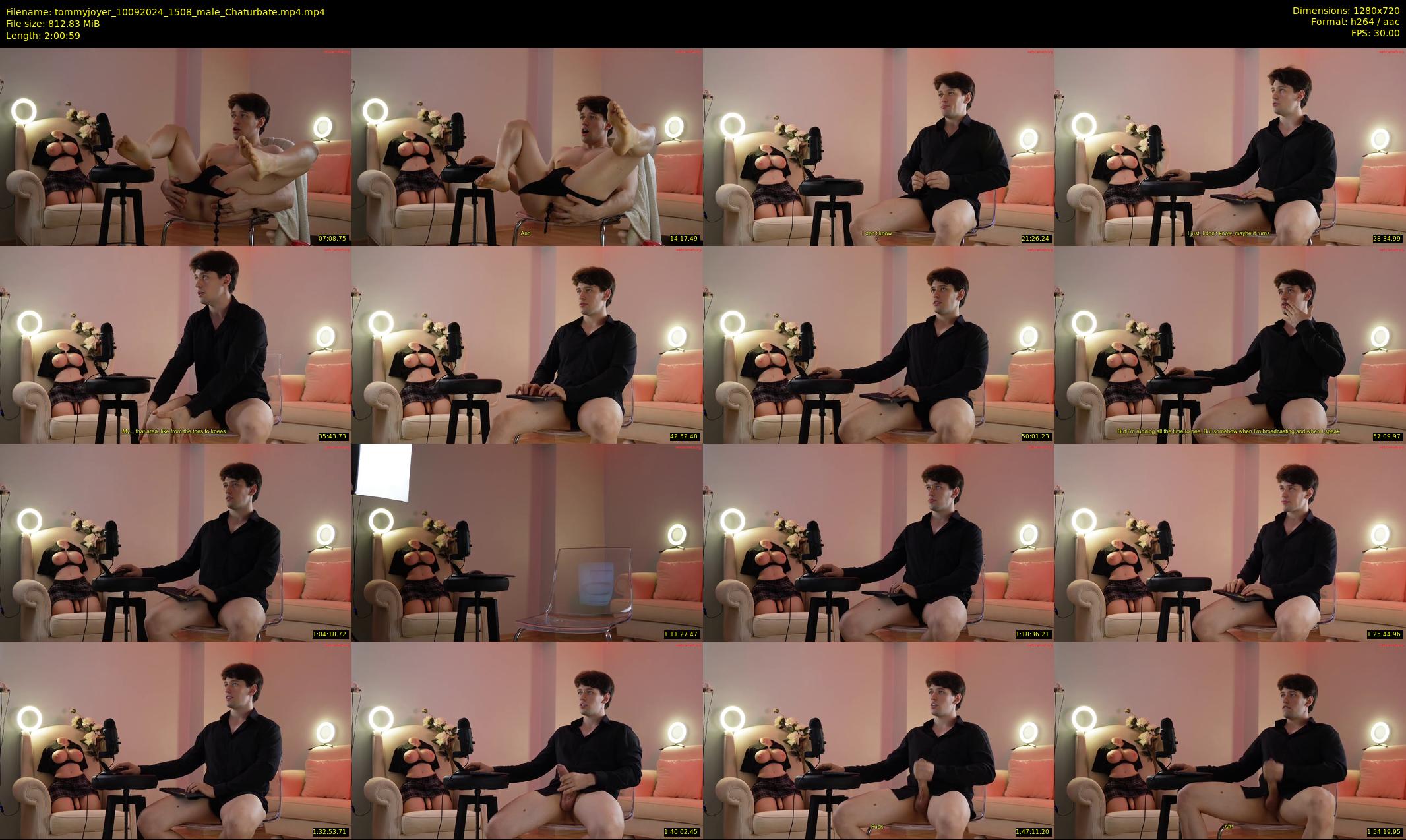 tommyjoyer — 121 minute Chaturbate male cam show recording, 720p, Sep 10, 2024