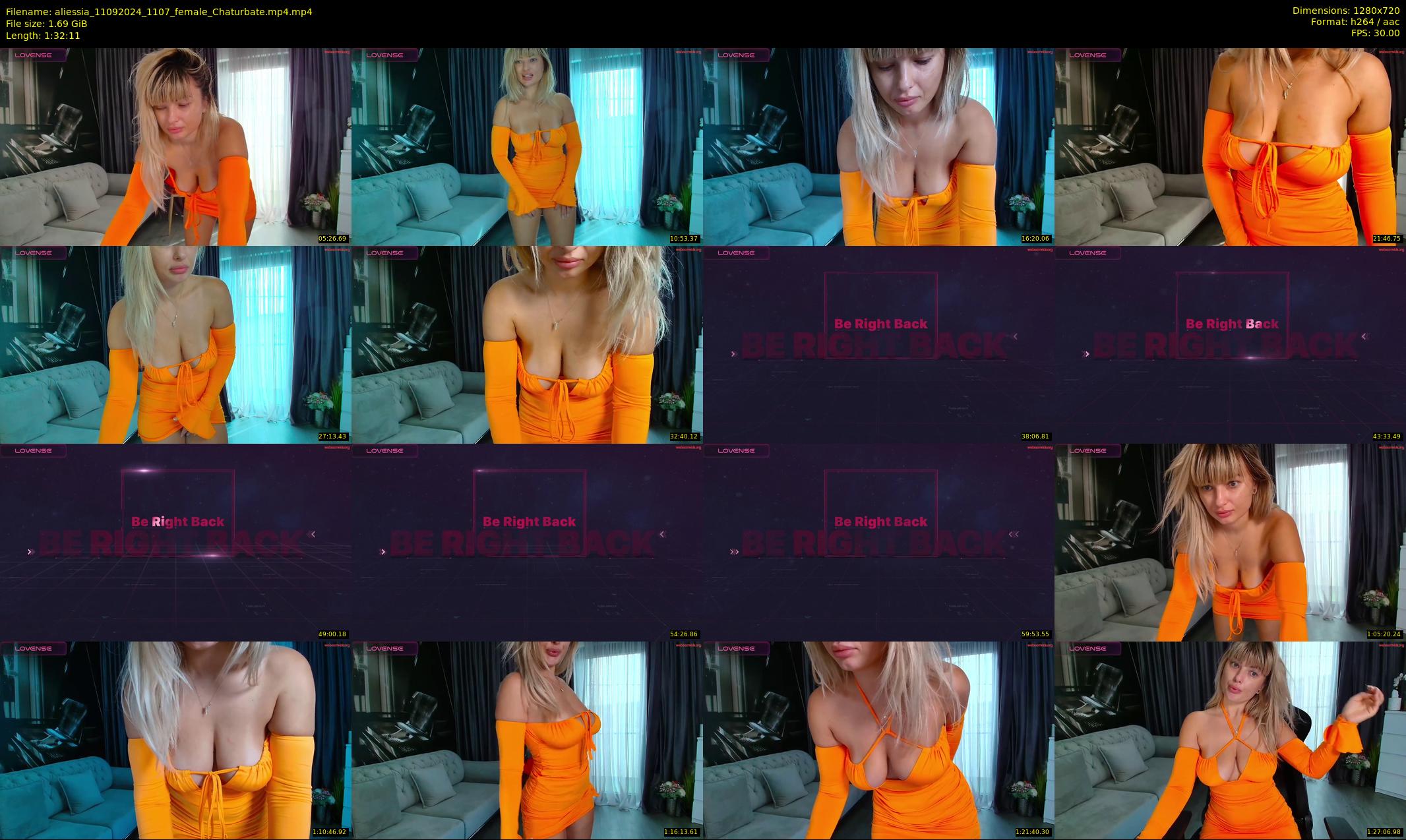 aliessia — 93 minute Chaturbate female cam show recording, 720p, Sep 11, 2024