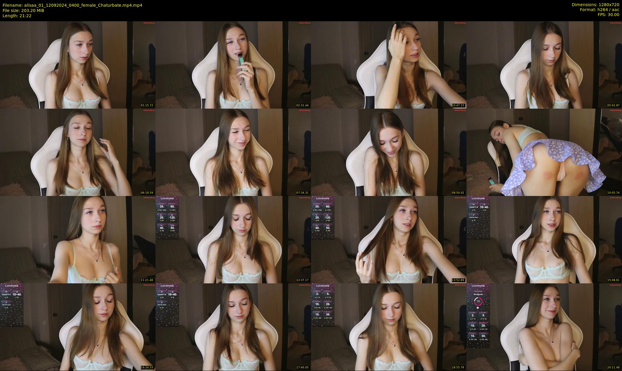 alisaa_01 — 22 minute Chaturbate female cam show recording, 720p, Sep 12, 2024
