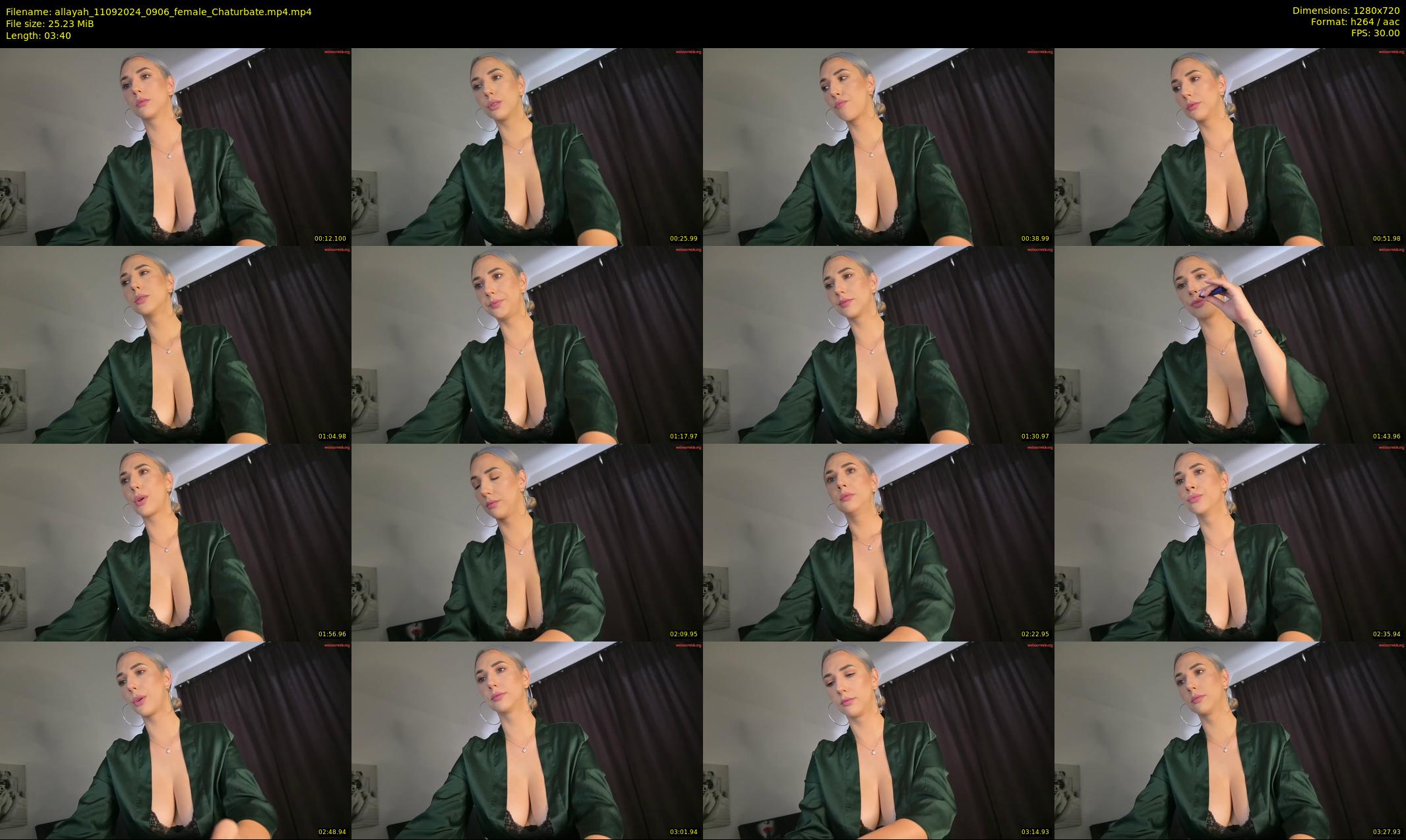 allayah — 4 minute Chaturbate female cam show recording, 720p, Sep 11, 2024