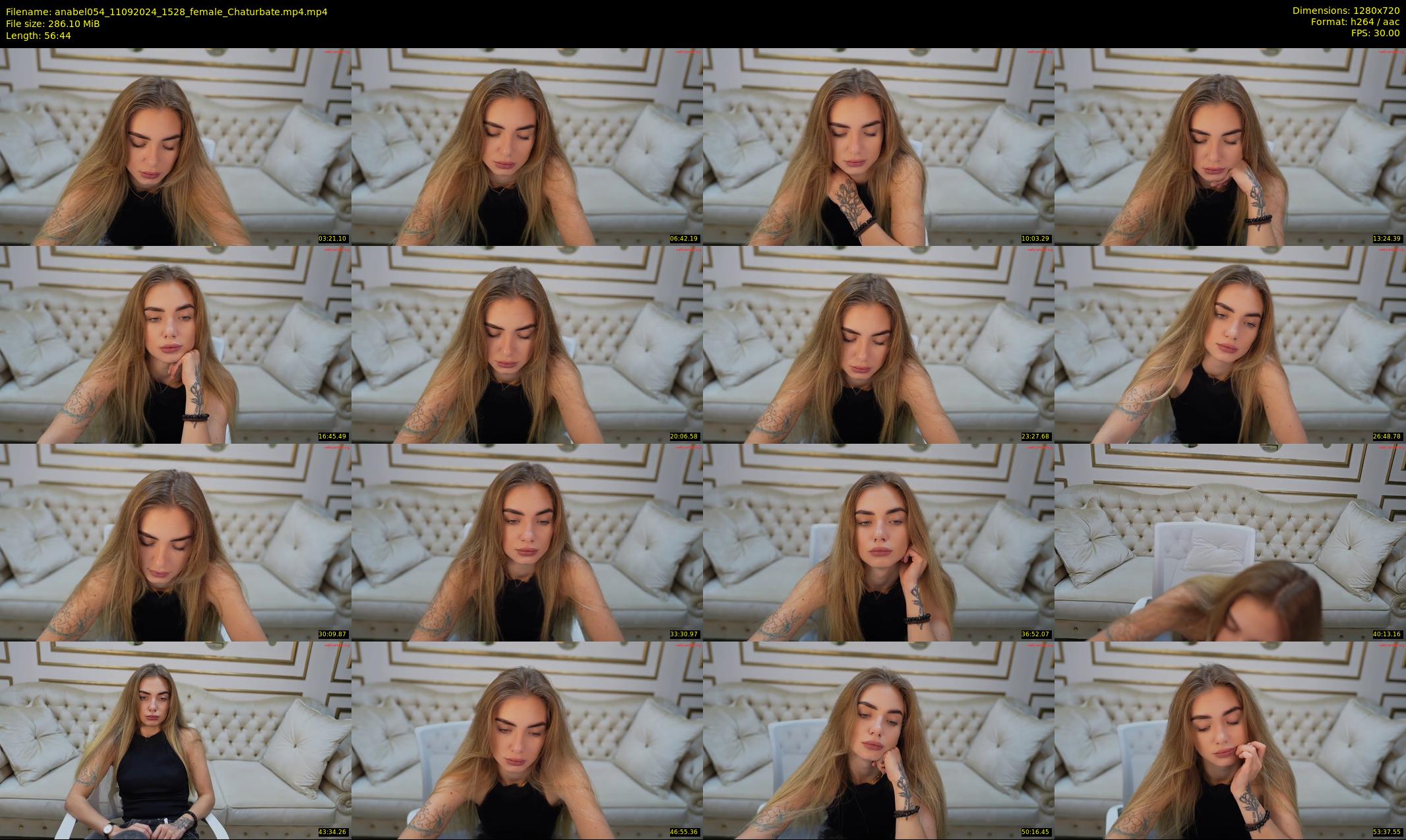 anabel054 — 57 minute Chaturbate female cam show recording, 720p, Sep 11, 2024