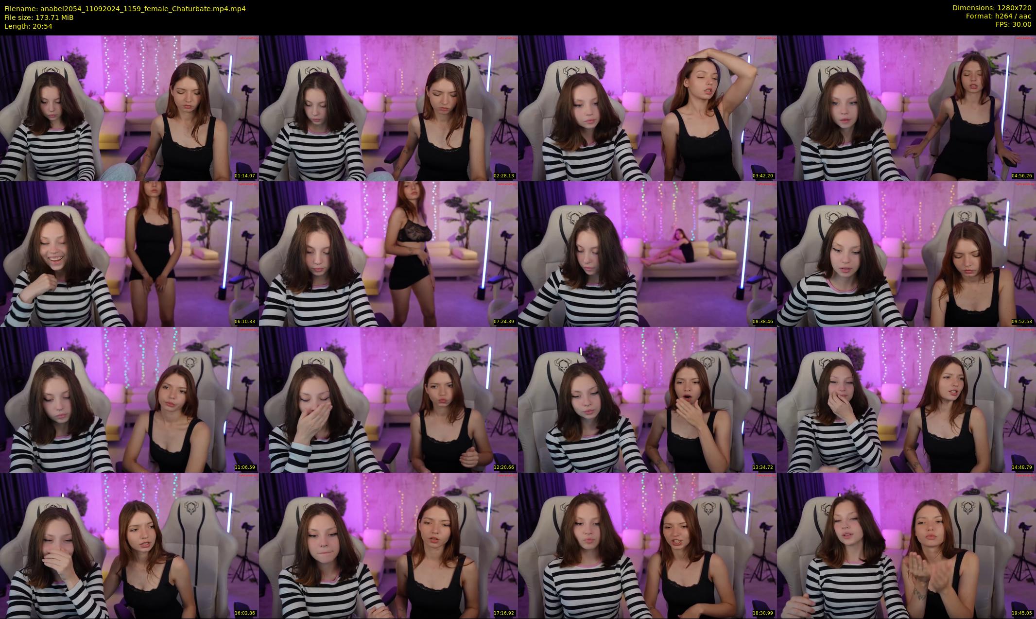 anabel2054 — 21 minute Chaturbate female cam show recording, 720p, Sep 11, 2024