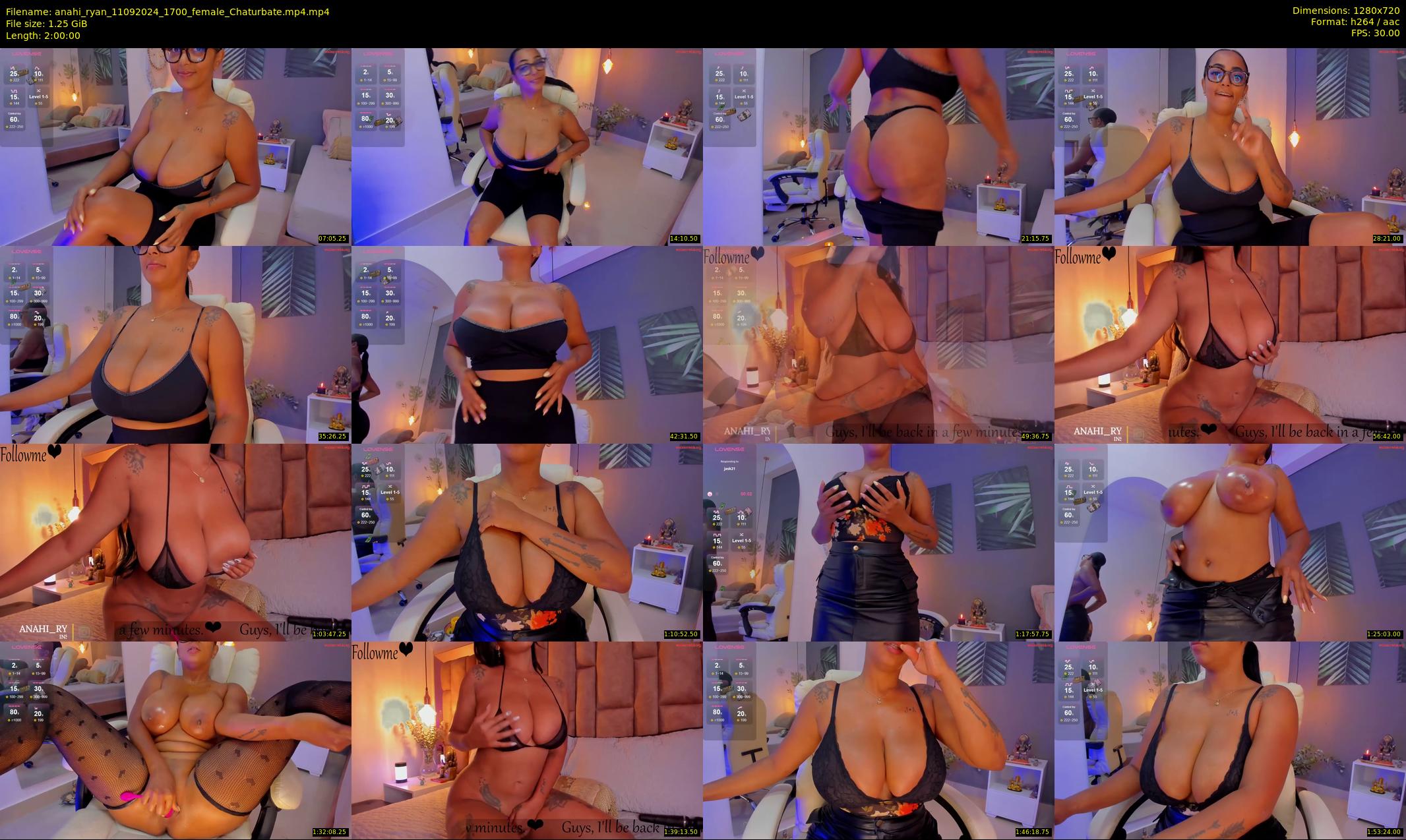 anahi_ryan — 120 minute Chaturbate female cam show recording, 720p, Sep 11, 2024