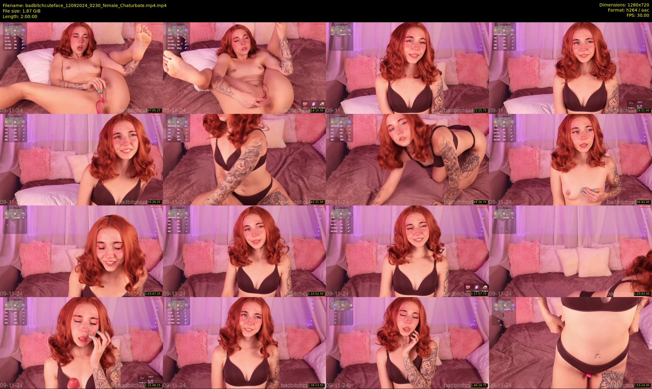 badbitchcuteface — 120 minute Chaturbate female cam show recording, 720p, Sep 12, 2024