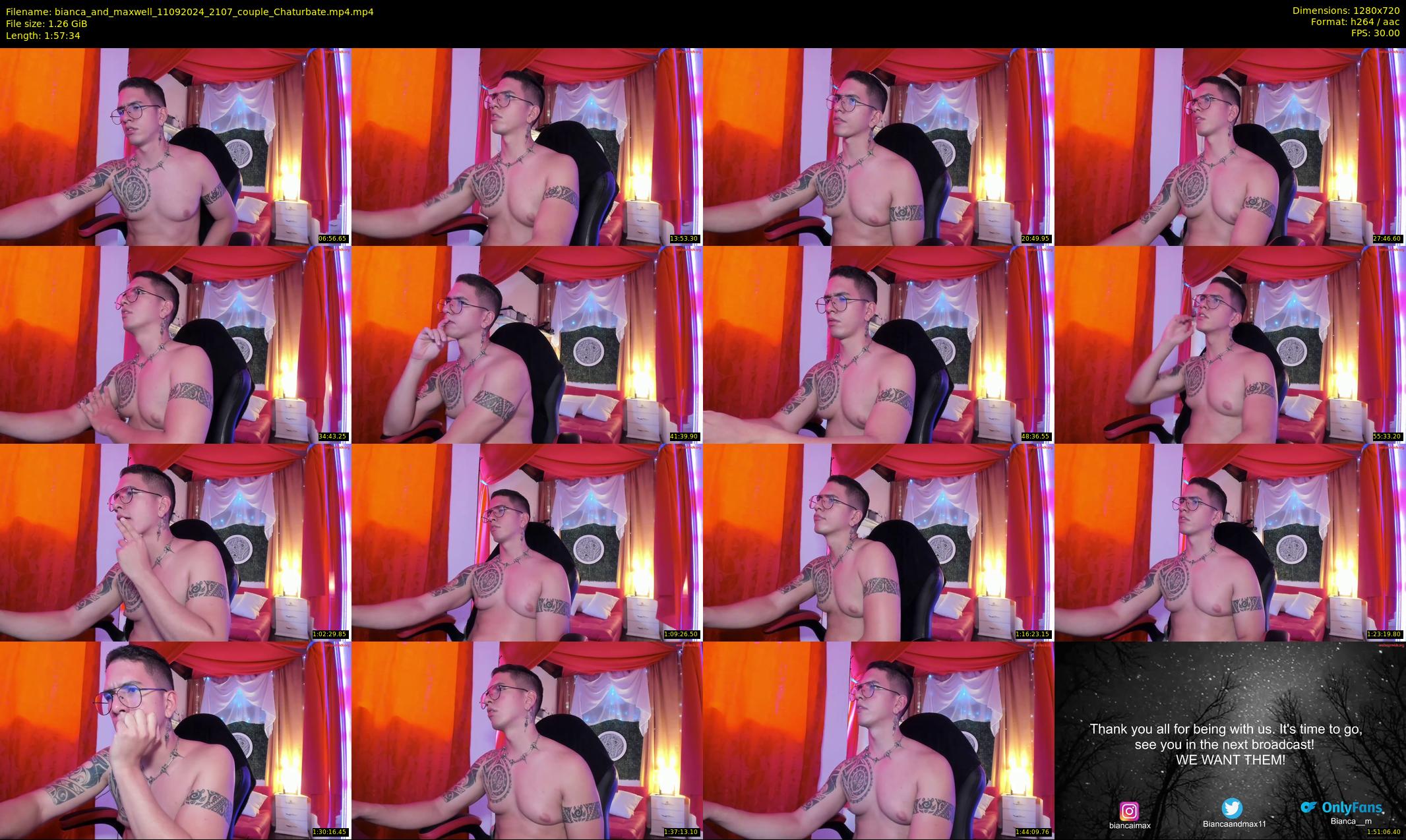 bianca_and_maxwell — 118 minute Chaturbate couple cam show recording, 720p, Sep 11, 2024