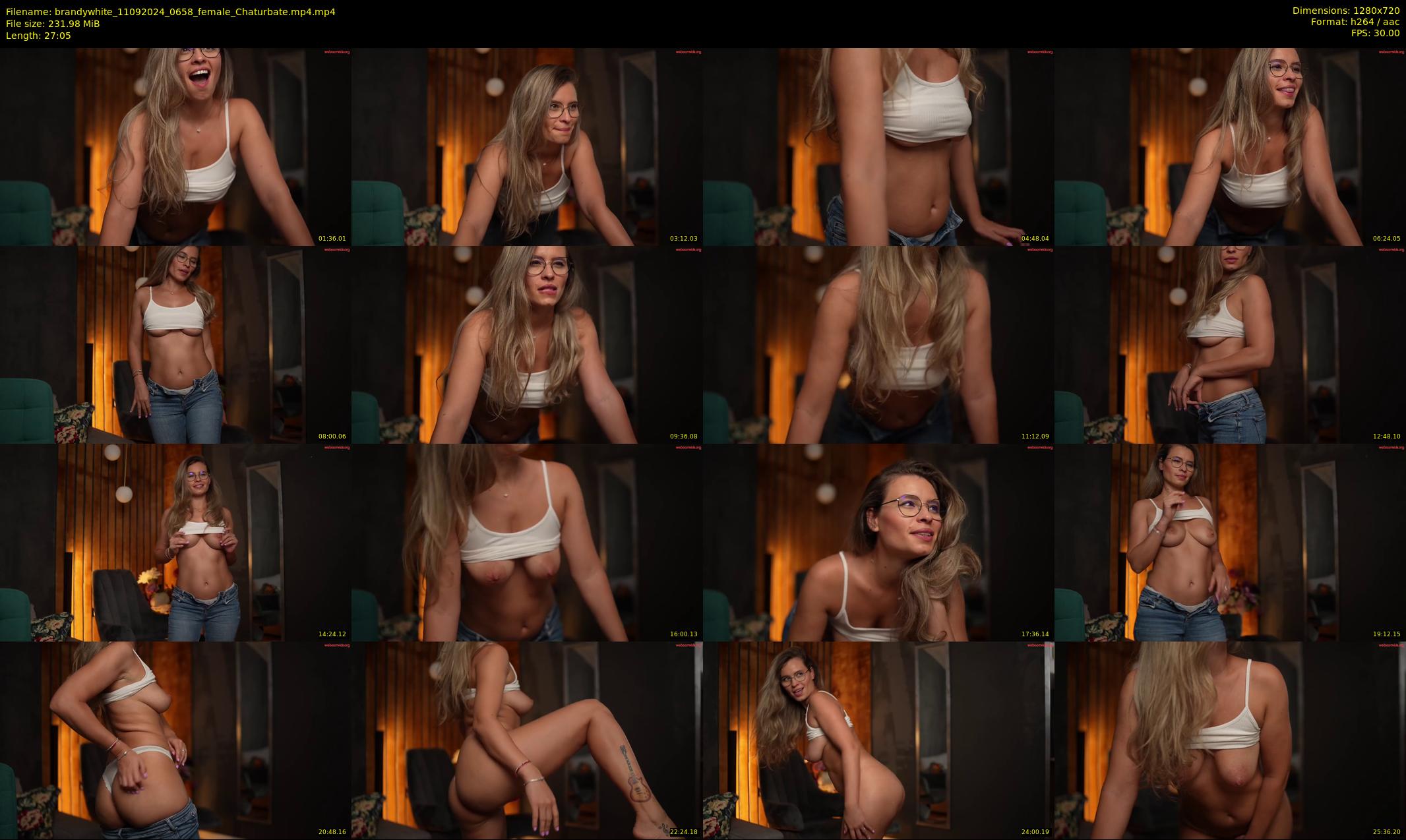 brandywhite — 28 minute Chaturbate female cam show recording, 720p, Sep 11, 2024
