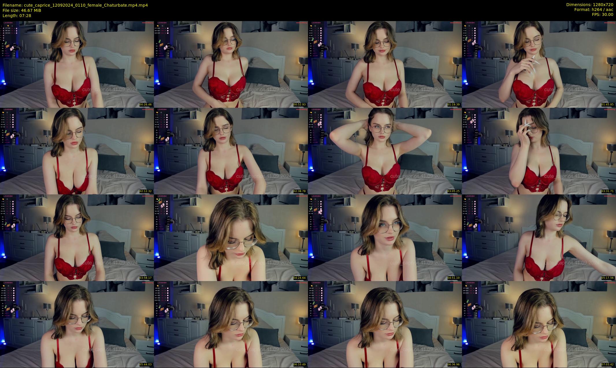cute_caprice — 8 minute Chaturbate female cam show recording, 720p, Sep 12, 2024