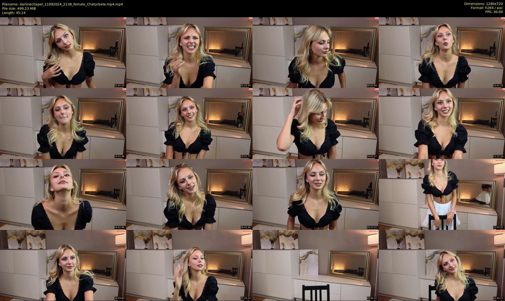 darlinechapel — 46 minute Chaturbate female cam show recording, 720p, Sep 11, 2024