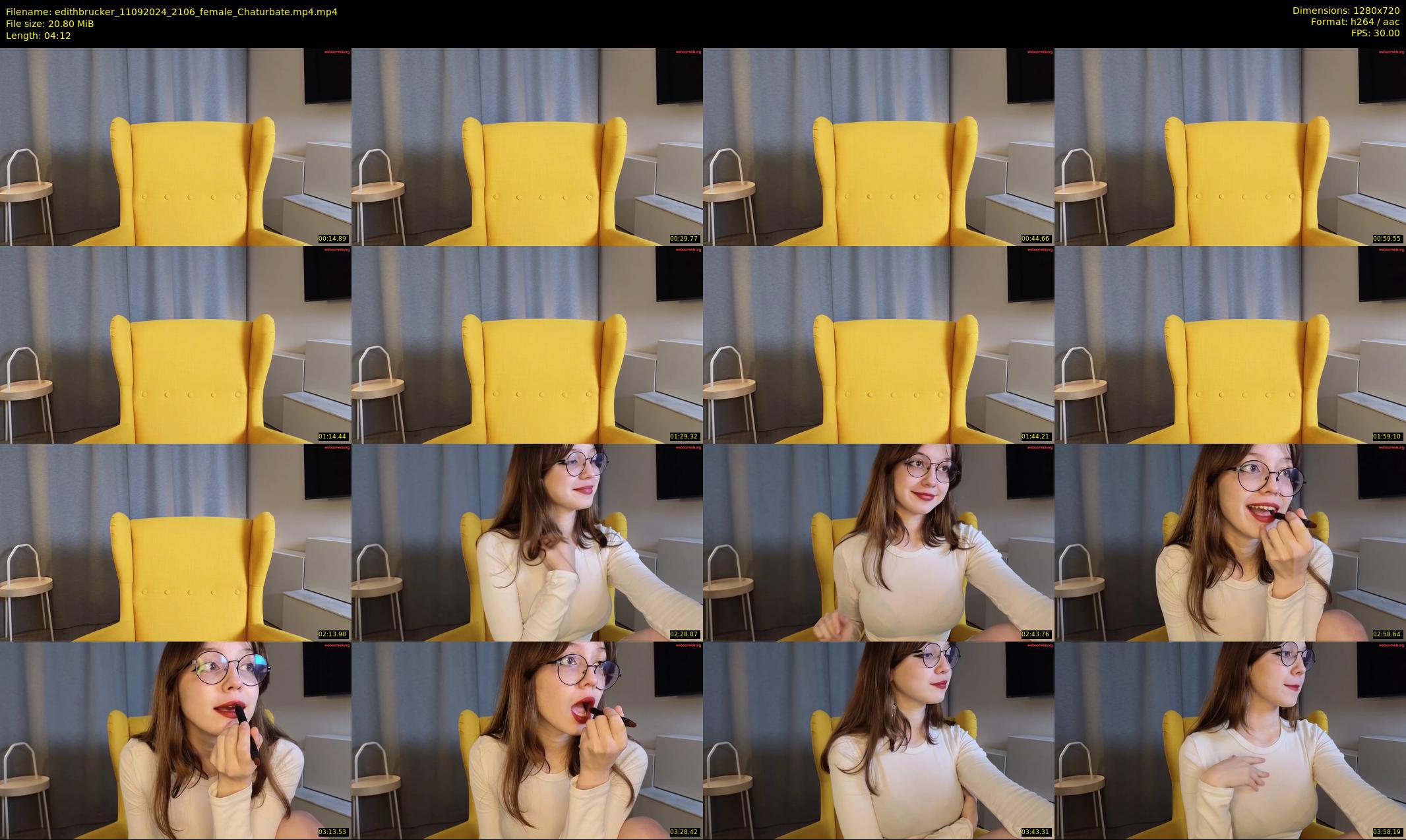 edithbrucker — 5 minute Chaturbate female cam show recording, 720p, Sep 11, 2024