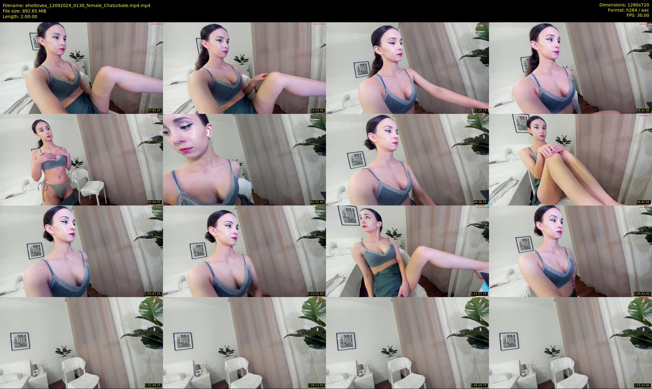 ehotlovea — 120 minute Chaturbate female cam show recording, 720p, Sep 12, 2024