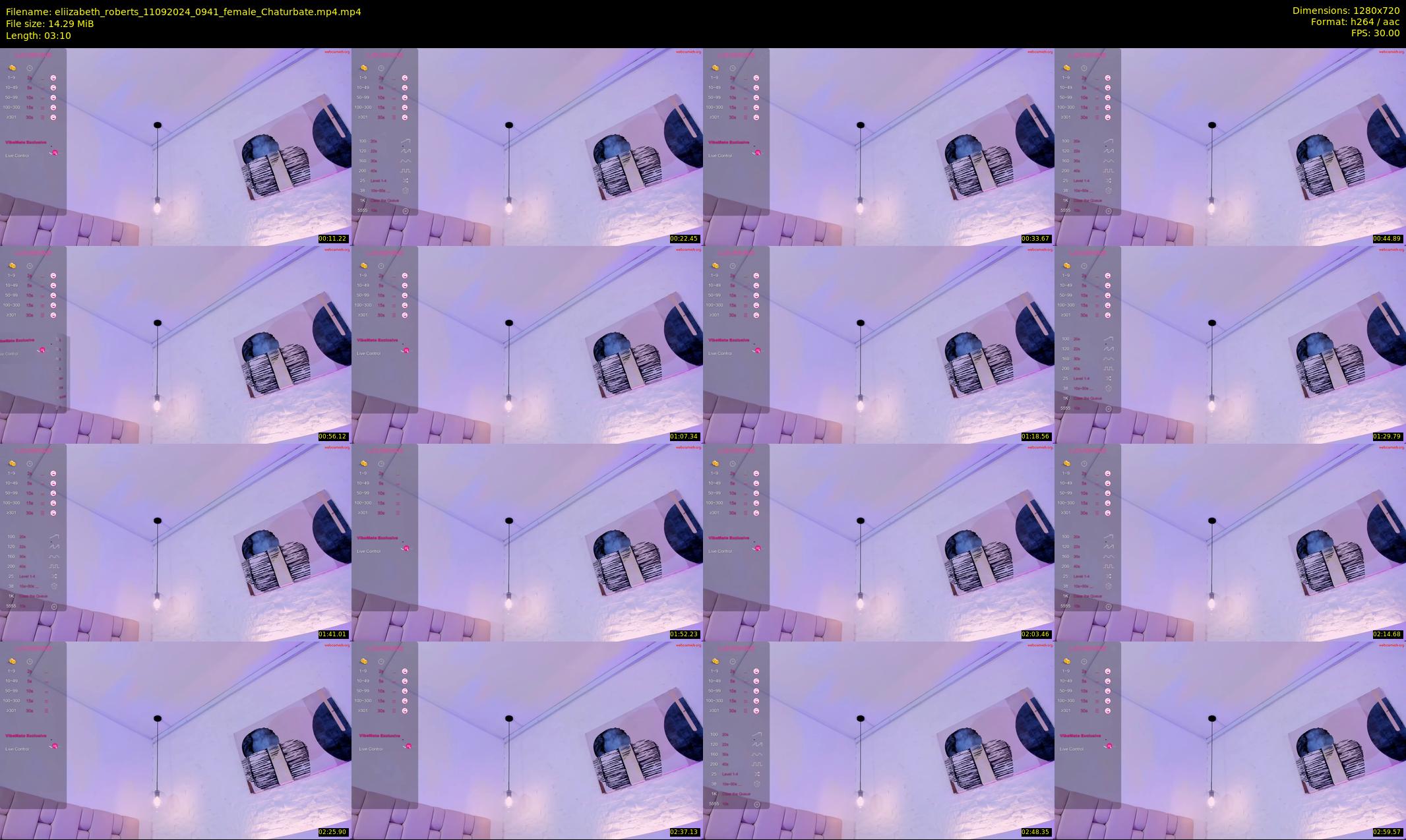 eliizabeth_roberts — 4 minute Chaturbate female cam show recording, 720p, Sep 11, 2024