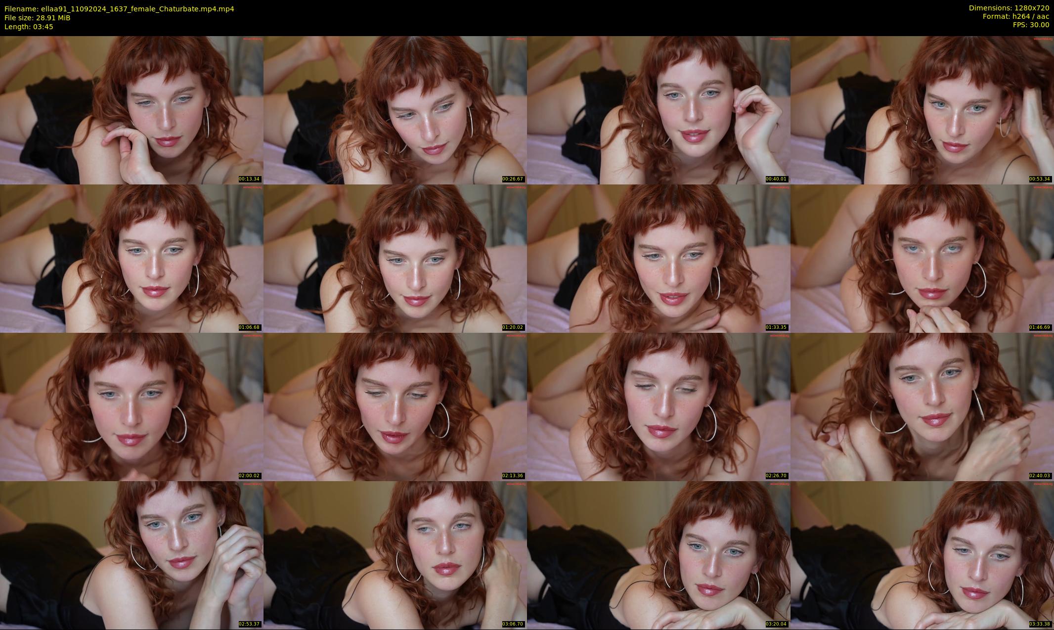 ellaa91 — 4 minute Chaturbate female cam show recording, 720p, Sep 11, 2024