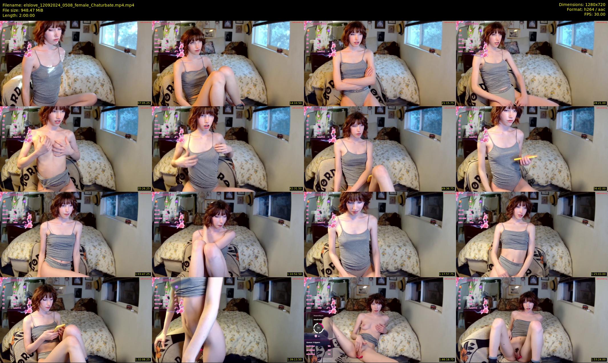 elslove — 120 minute Chaturbate female cam show recording, 720p, Sep 12, 2024