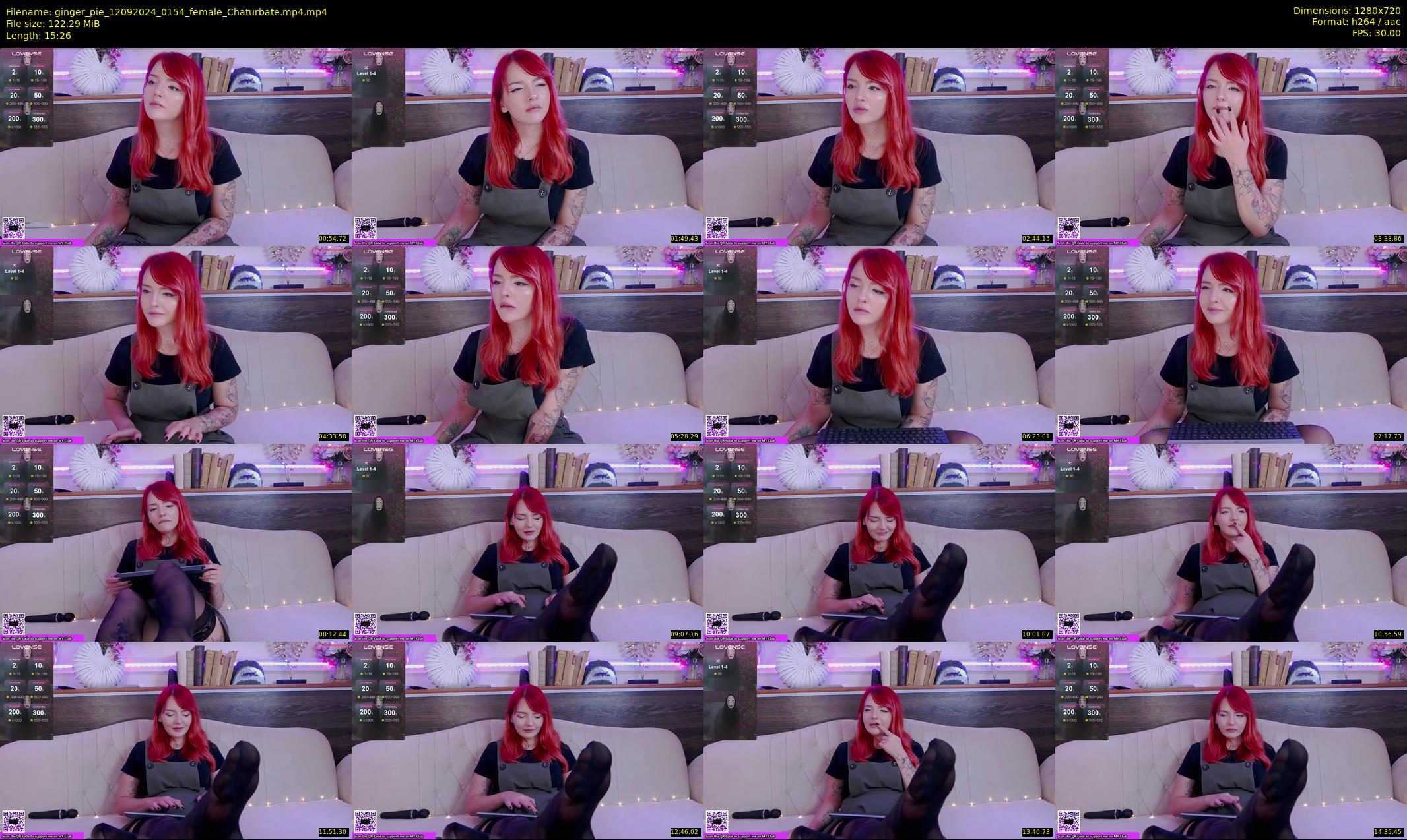ginger_pie — 16 minute Chaturbate female cam show recording, 720p, Sep 12, 2024