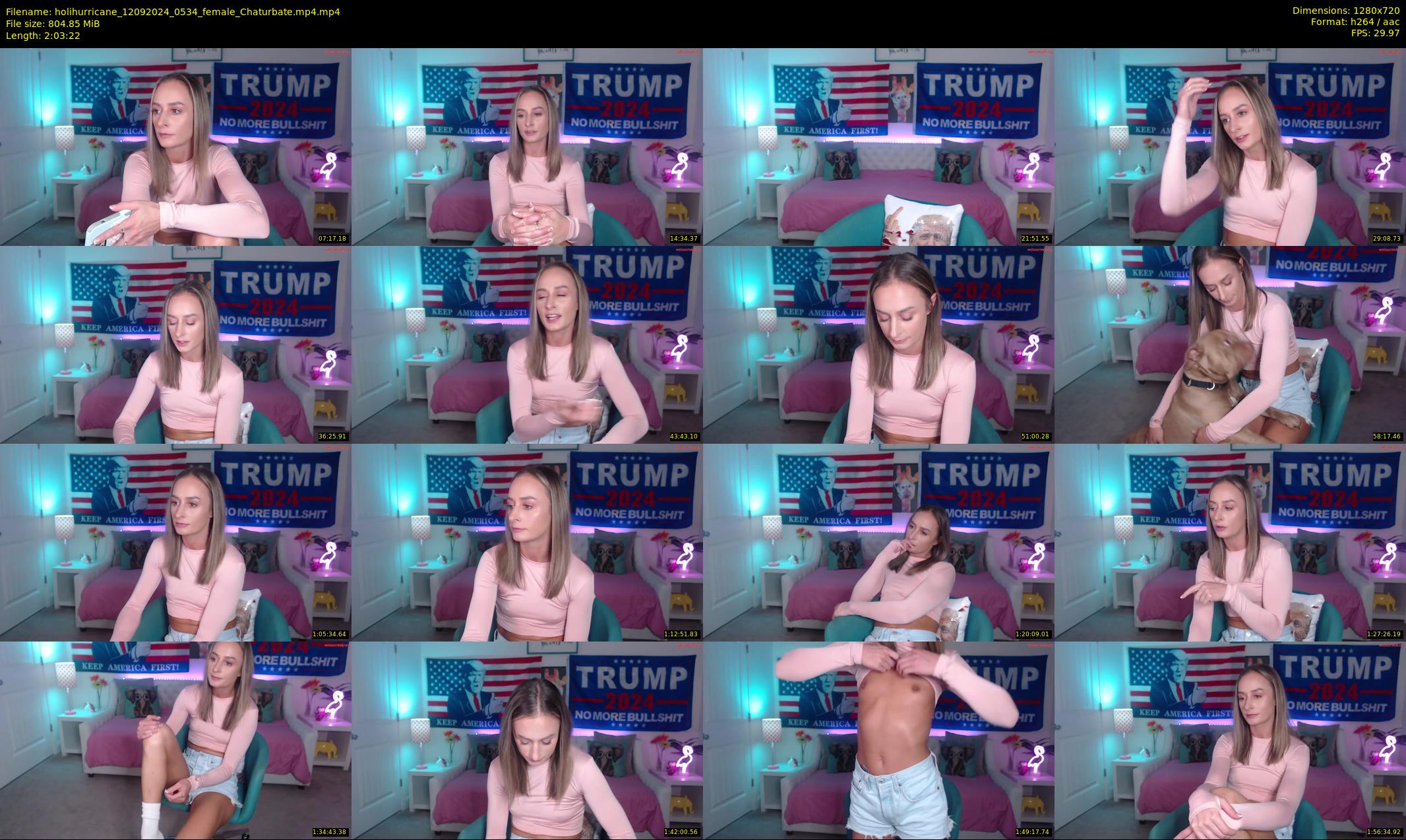 holihurricane — 124 minute Chaturbate female cam show recording, 720p, Sep 12, 2024