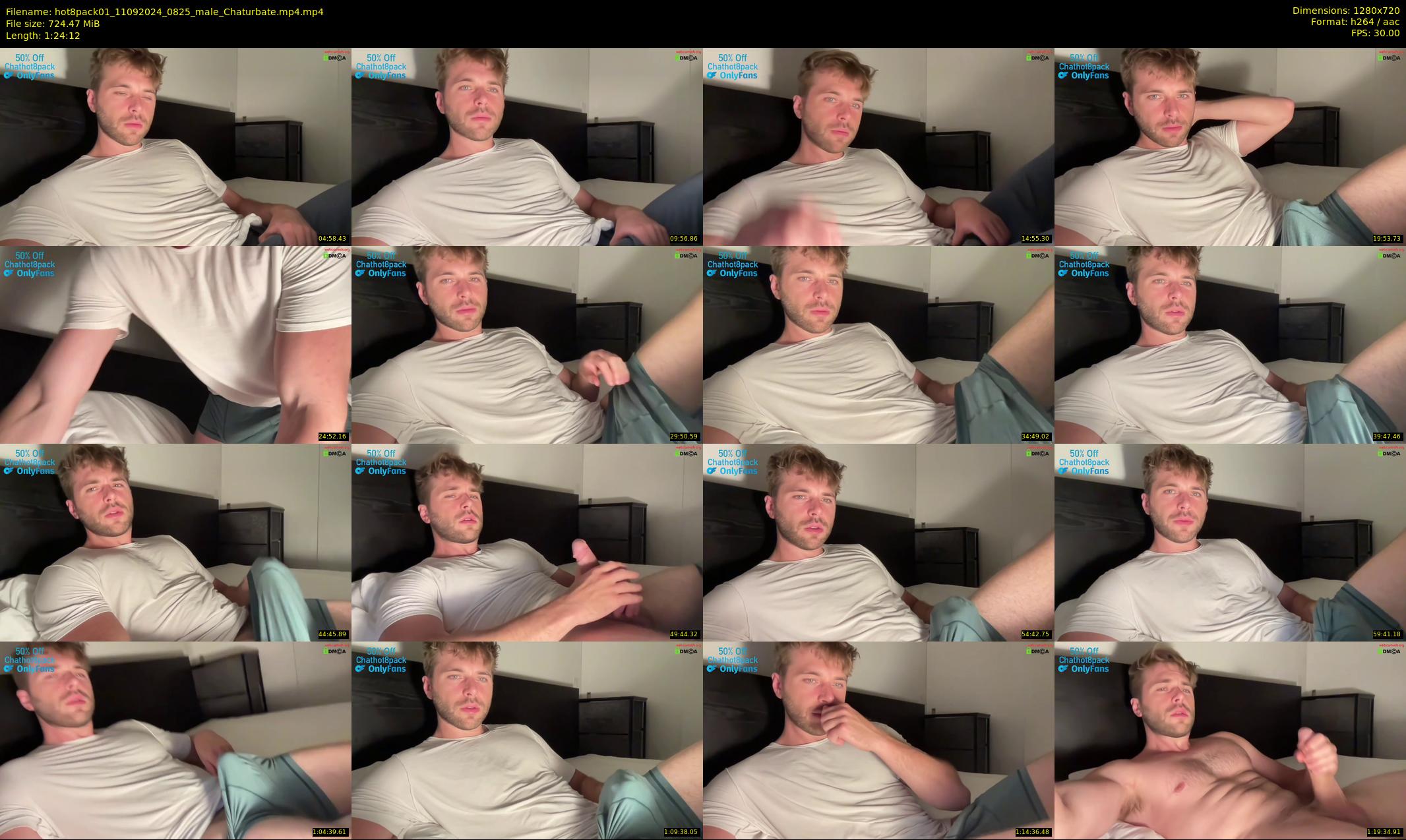 hot8pack01 — 85 minute Chaturbate male cam show recording, 720p, Sep 11, 2024