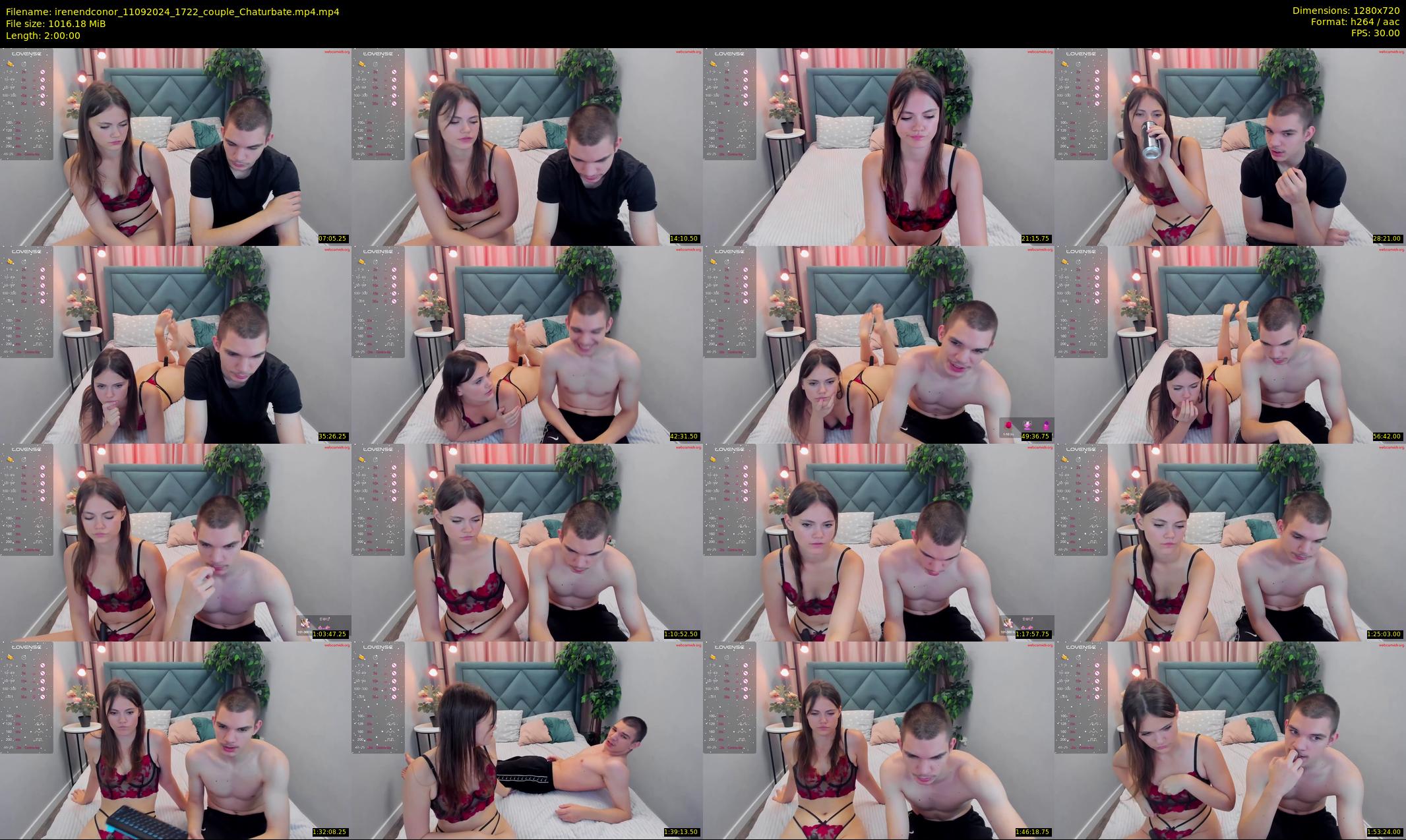 irenendconor — 120 minute Chaturbate couple cam show recording, 720p, Sep 11, 2024