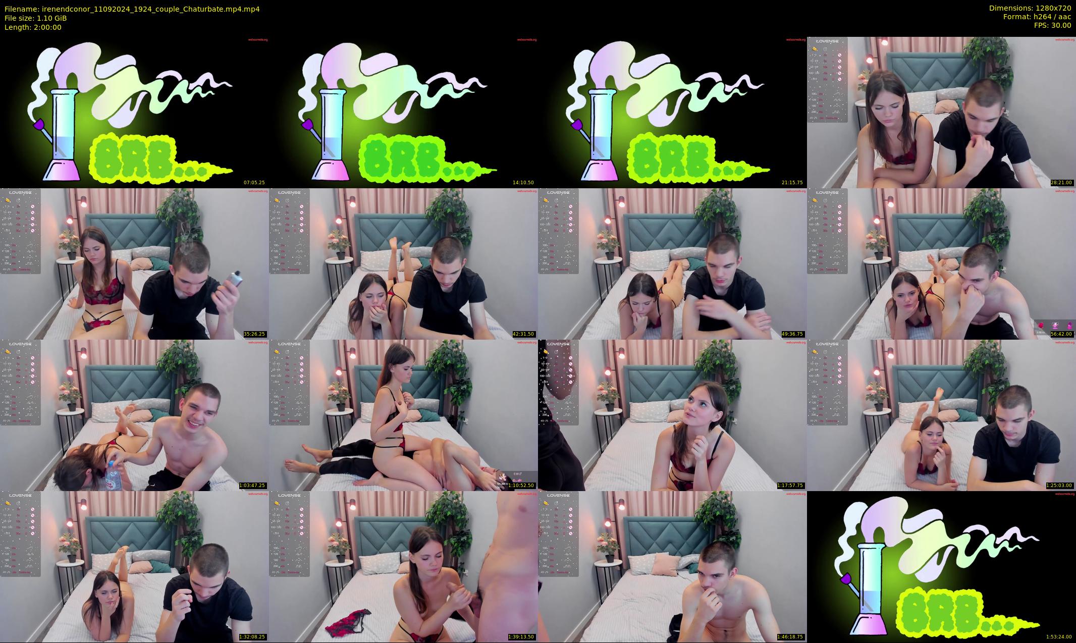 irenendconor — 120 minute Chaturbate couple cam show recording, 720p, Sep 11, 2024