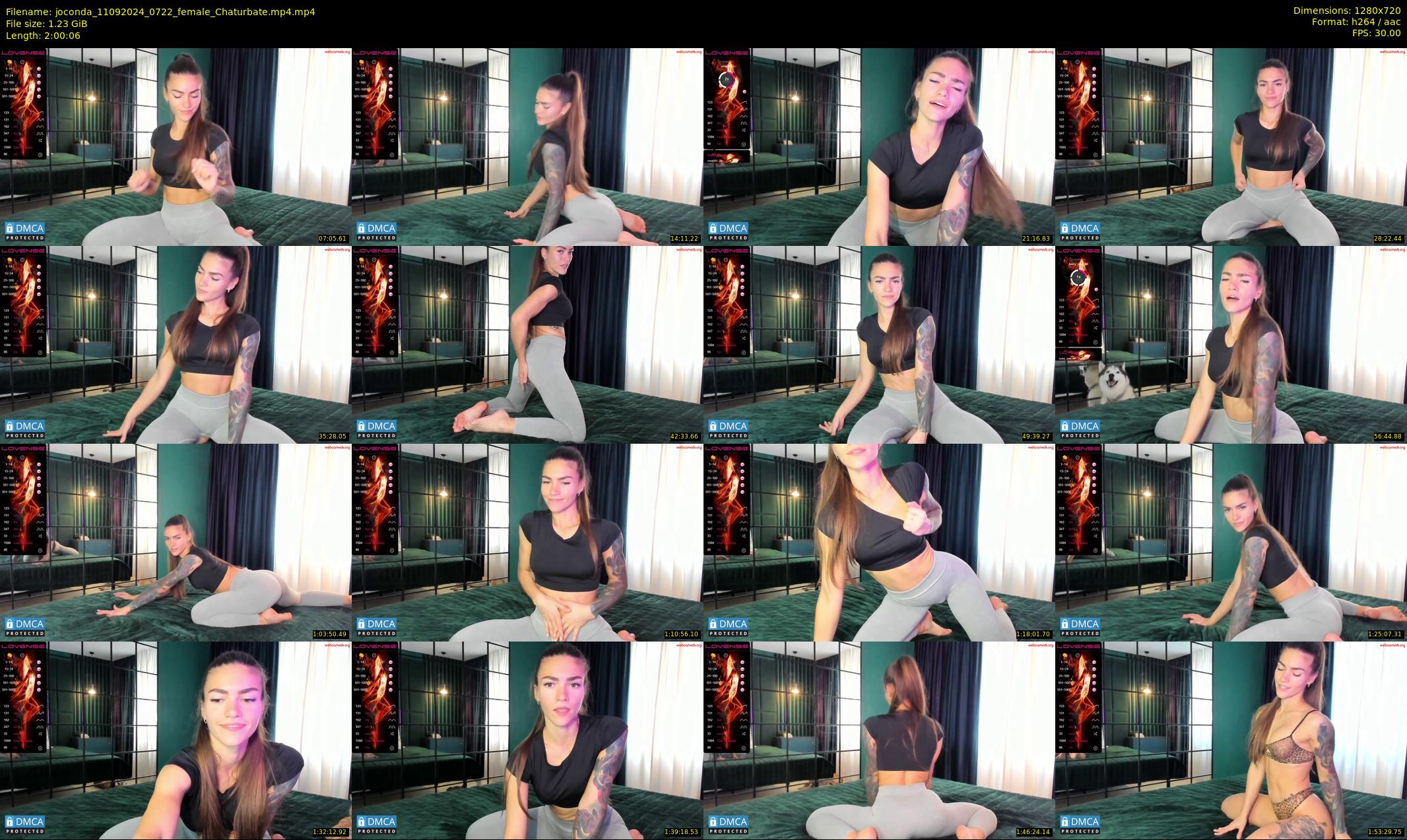 joconda — 121 minute Chaturbate female cam show recording, 720p, Sep 11, 2024