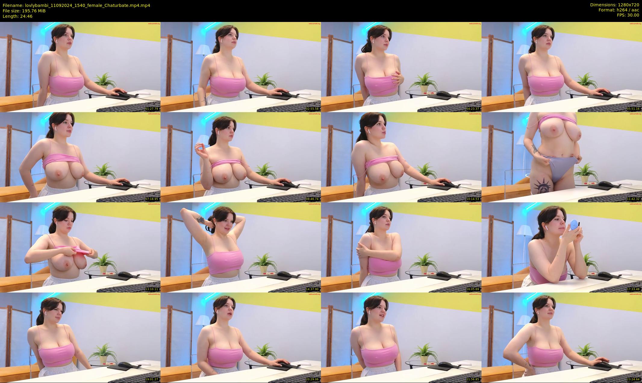 lovlybambi — 25 minute Chaturbate female cam show recording, 720p, Sep 11, 2024