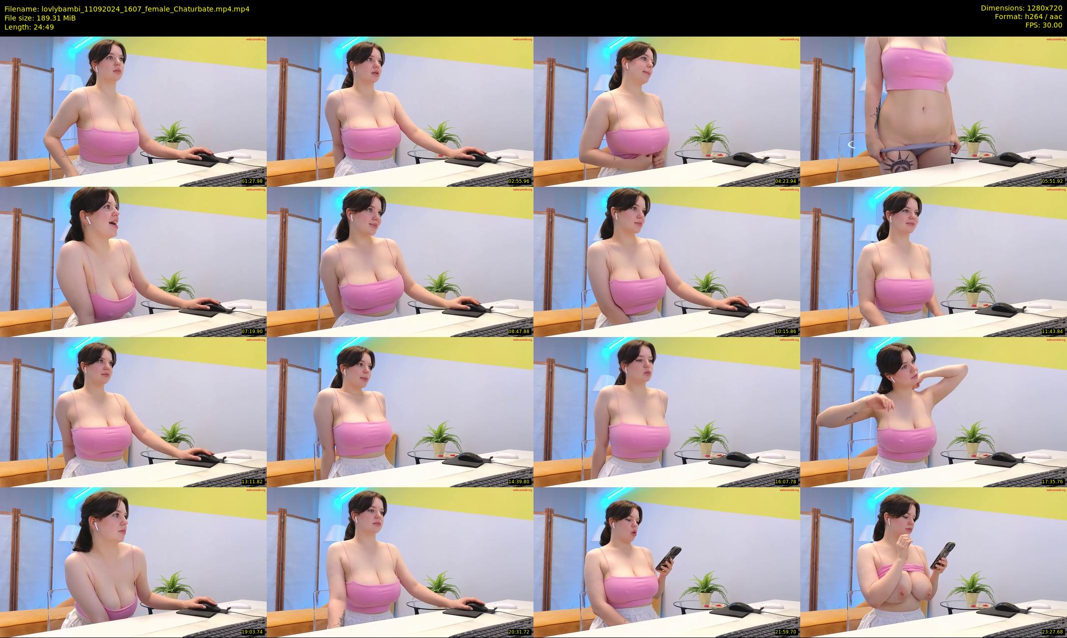 lovlybambi — 25 minute Chaturbate female cam show recording, 720p, Sep 11, 2024