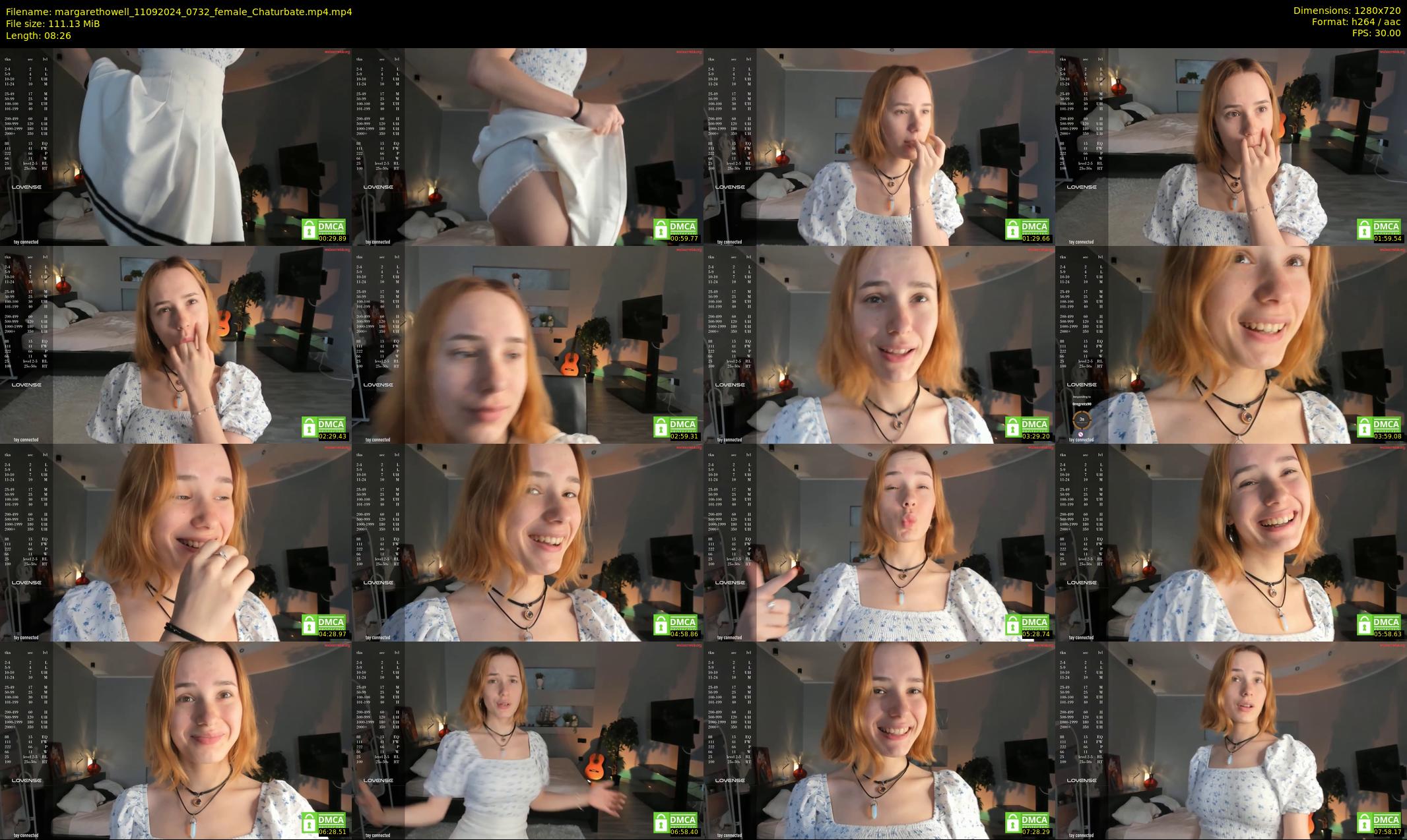 margarethowell — 9 minute Chaturbate female cam show recording, 720p, Sep 11, 2024