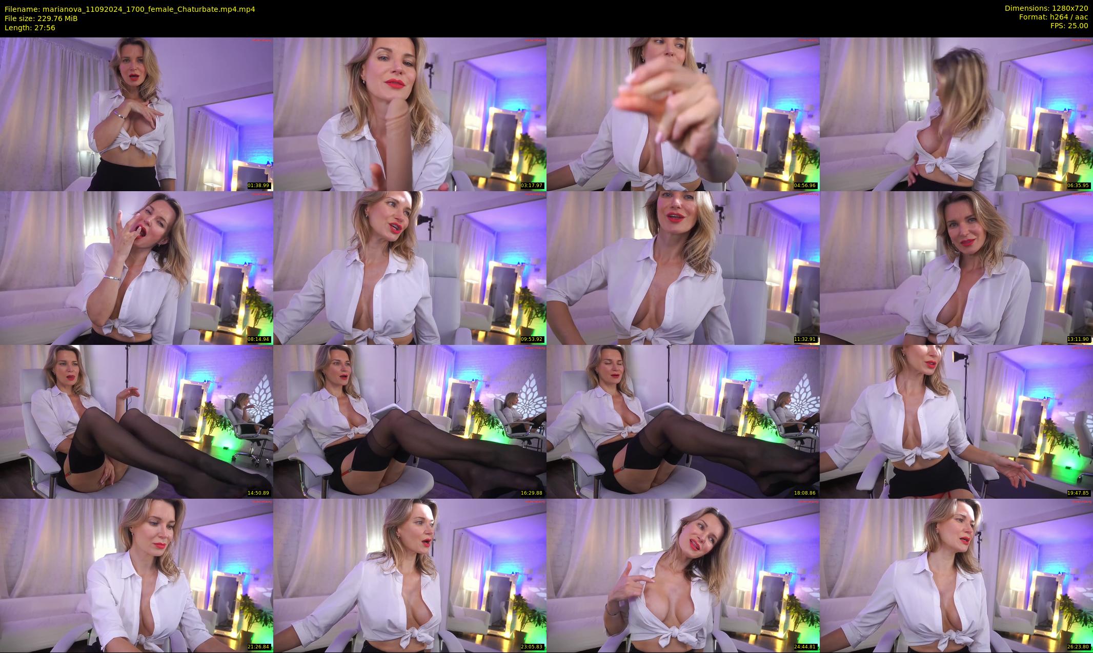 marianova — 28 minute Chaturbate female cam show recording, 720p, Sep 11, 2024