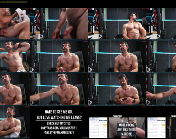 maximus_787 — 13 minute Chaturbate male cam show recording, 720p, Sep 12, 2024