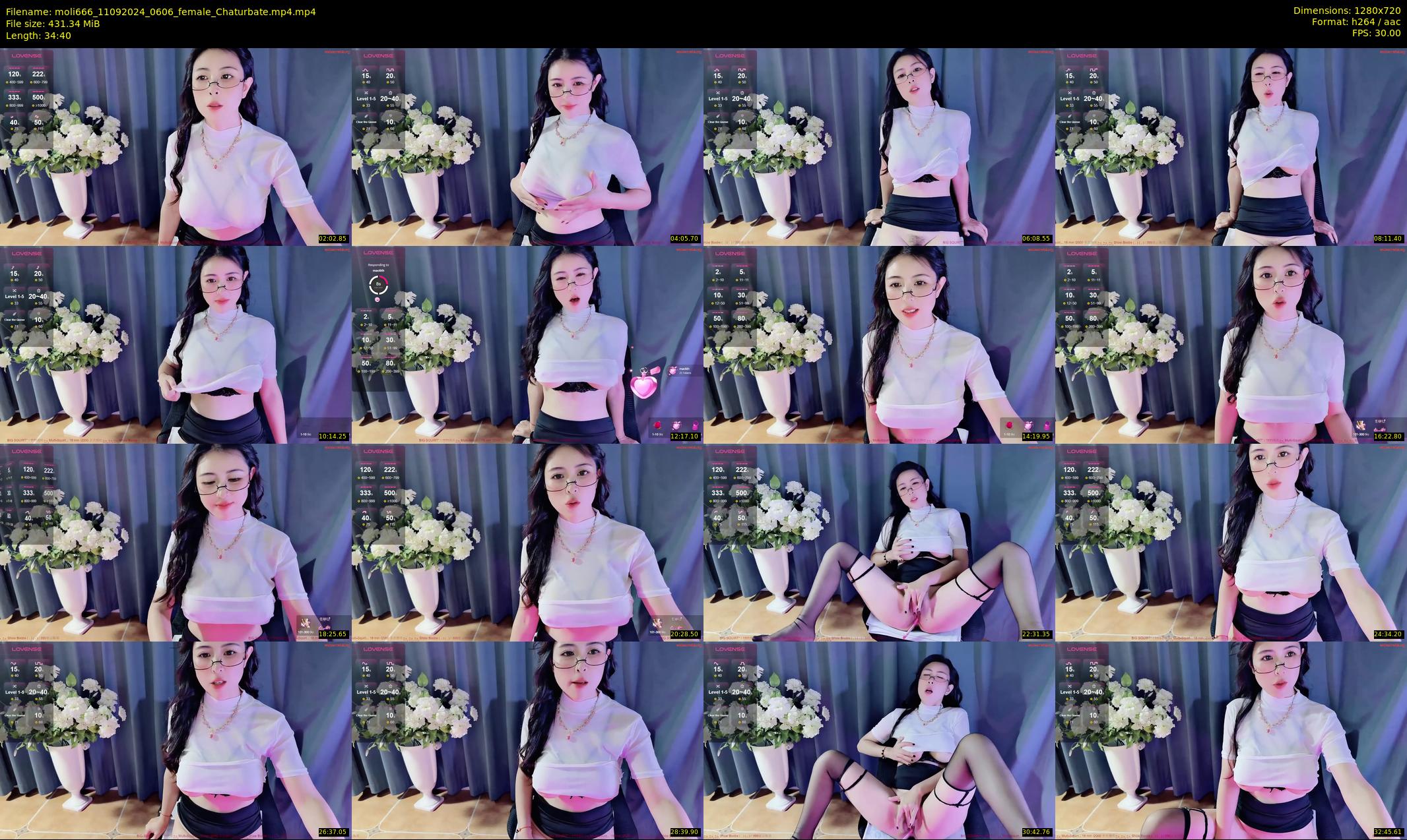 moli666 — 35 minute Chaturbate female cam show recording, 720p, Sep 11, 2024