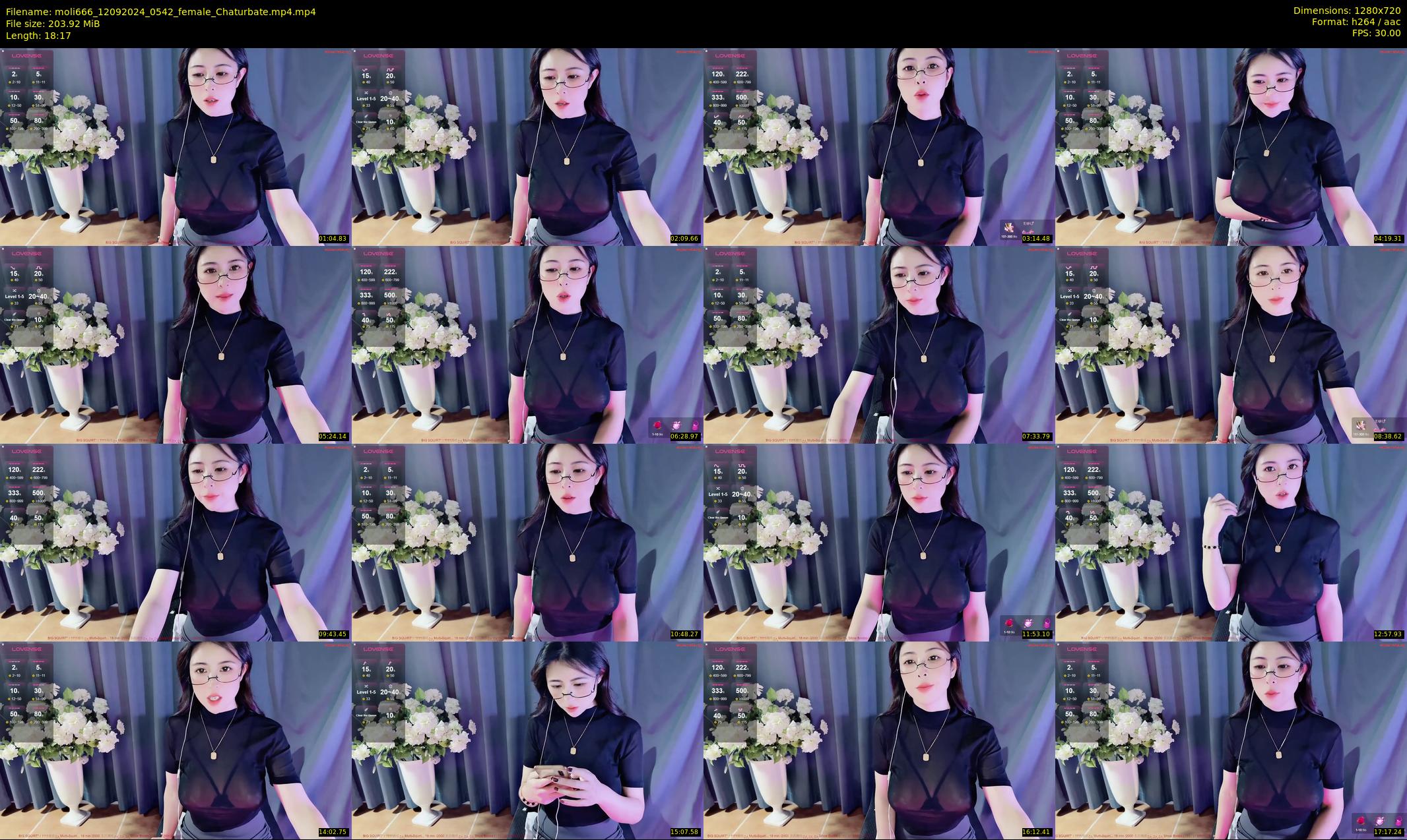 moli666 — 19 minute Chaturbate female cam show recording, 720p, Sep 12, 2024