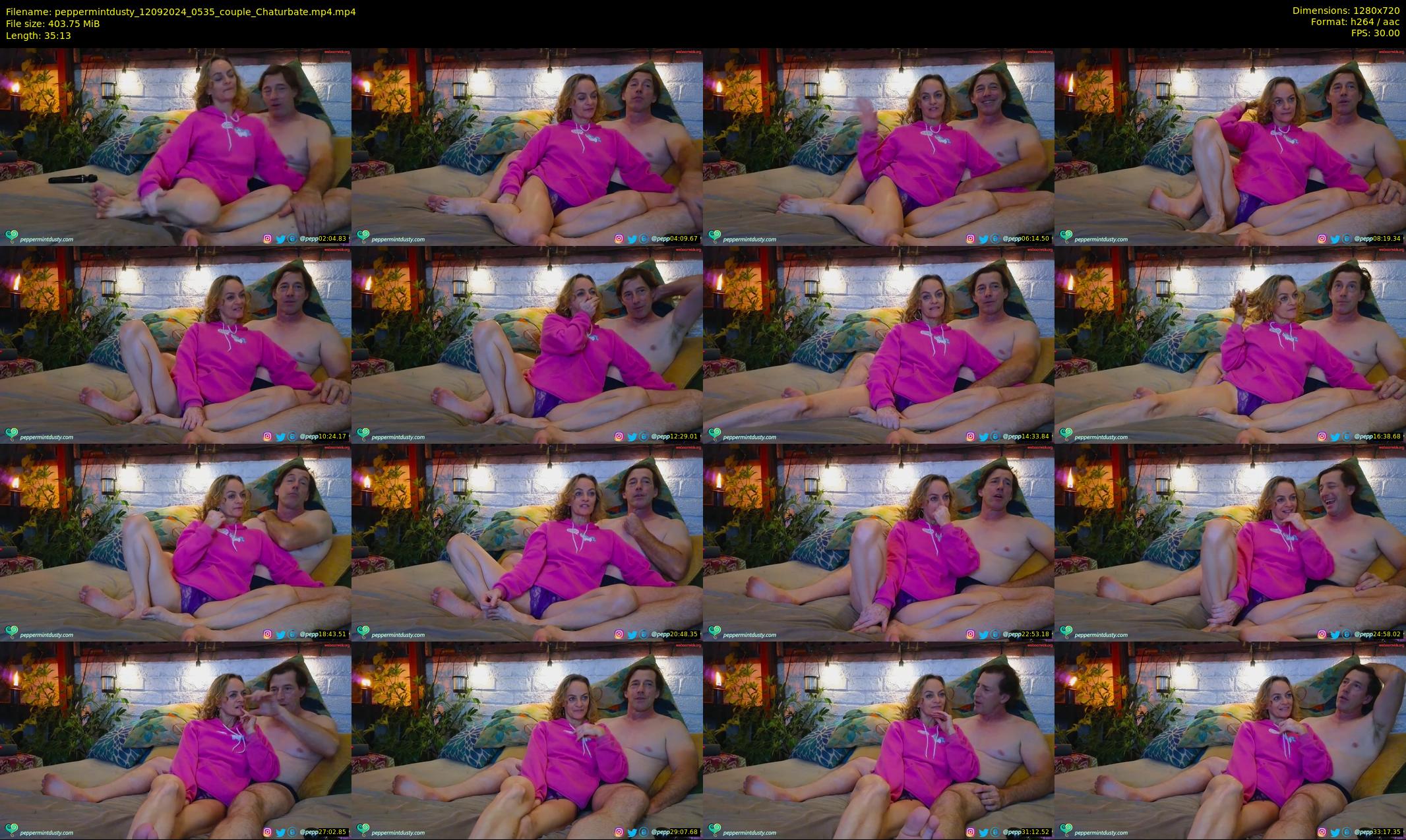 peppermintdusty — 36 minute Chaturbate couple cam show recording, 720p, Sep 12, 2024