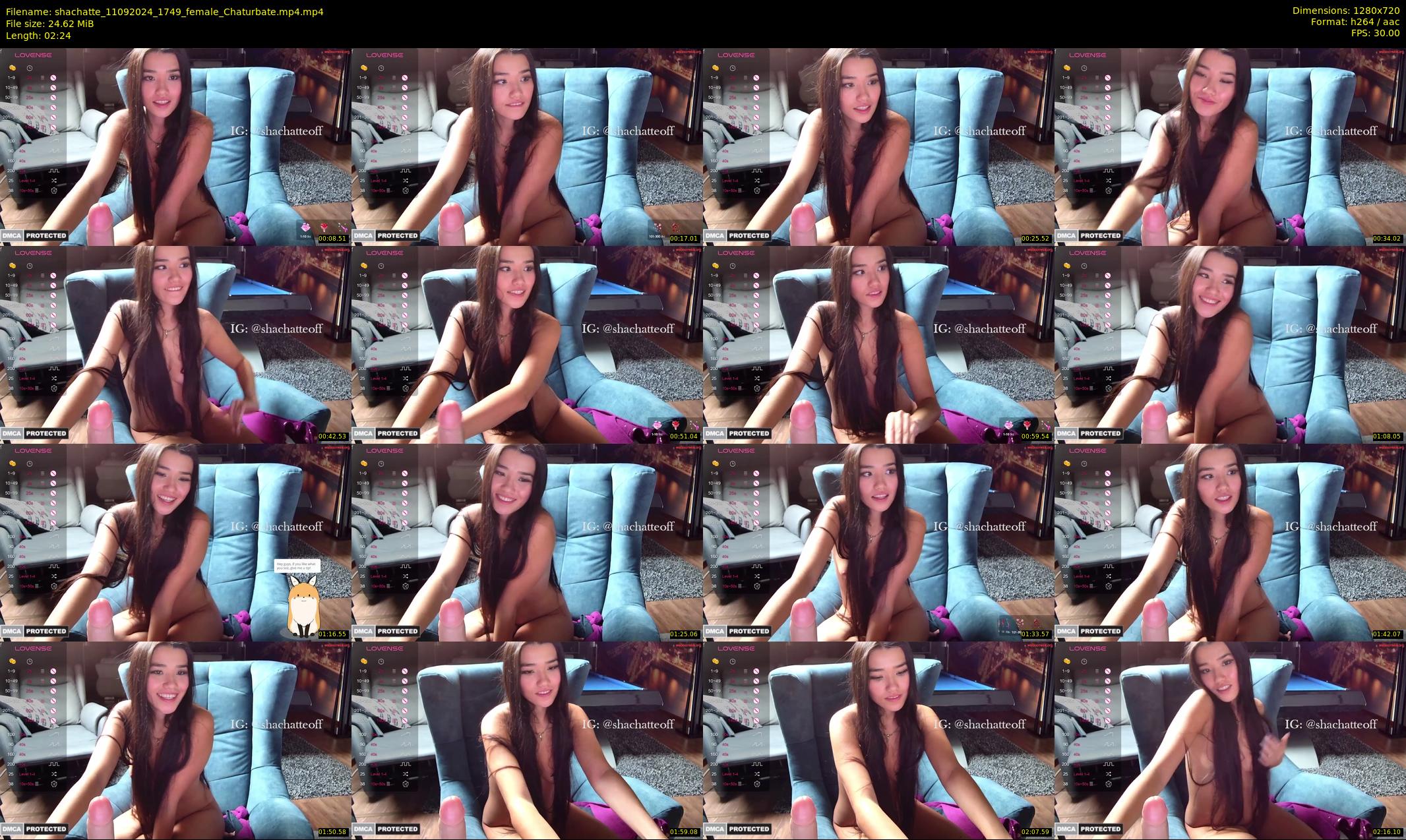 shachatte — 3 minute Chaturbate couple cam show recording, 720p, Sep 11, 2024