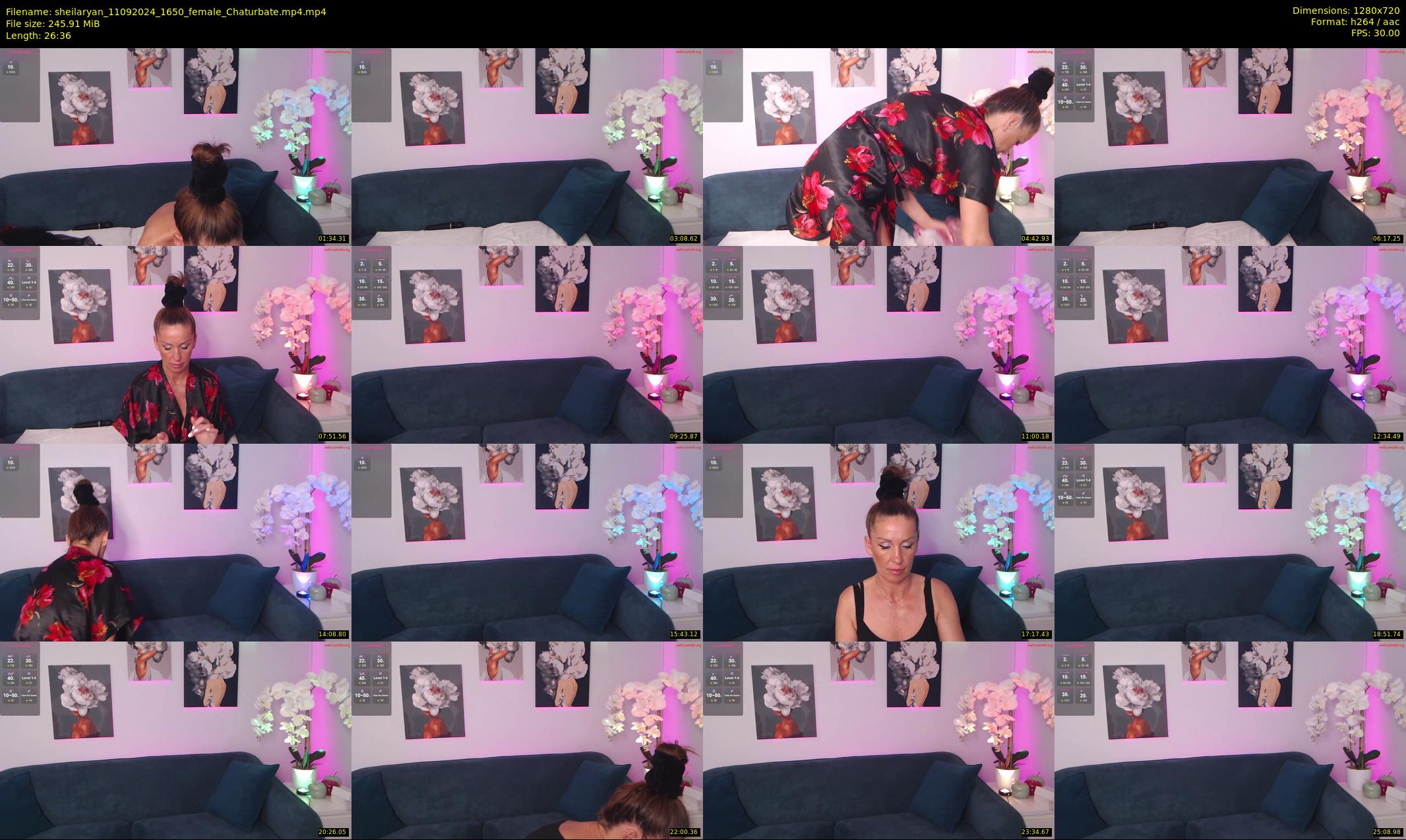 sheilaryan — 27 minute Chaturbate female cam show recording, 720p, Sep 11, 2024