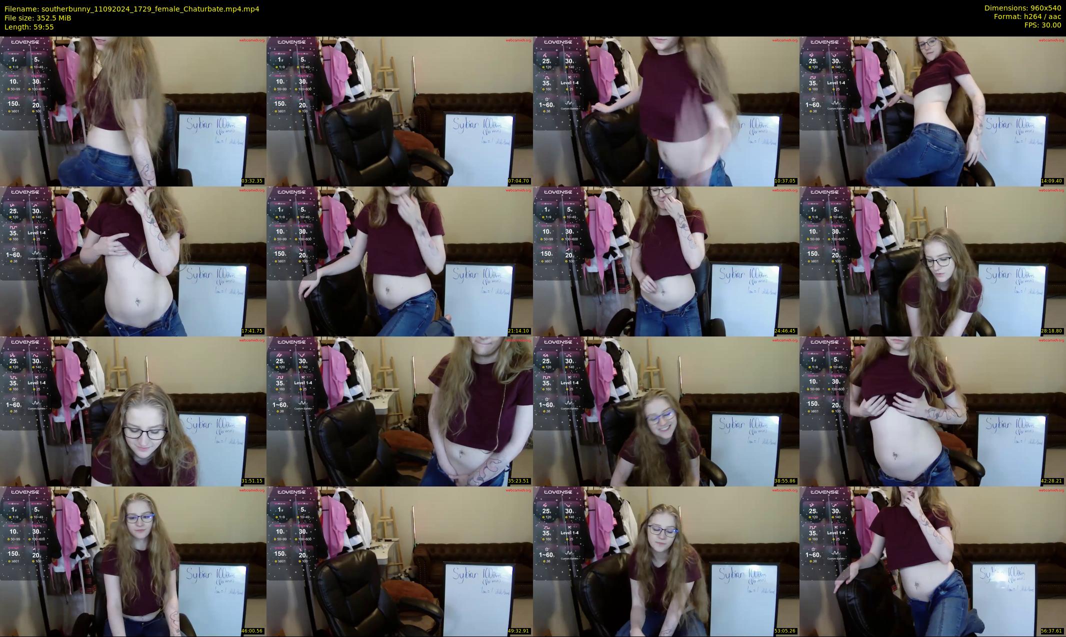southerbunny — 60 minute Chaturbate female cam show recording, 480p, Sep 11, 2024