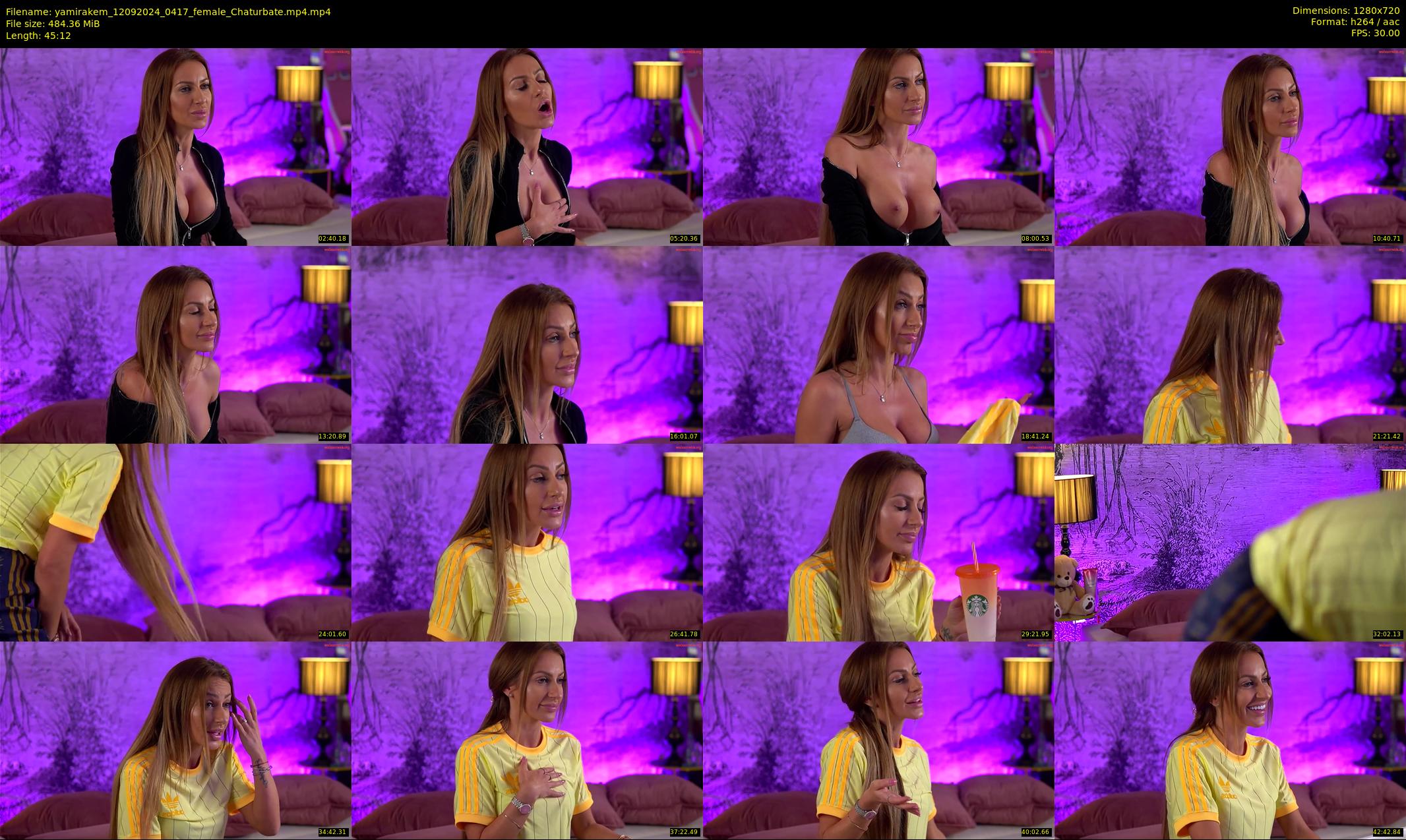 yamirakem — 46 minute Chaturbate female cam show recording, 720p, Sep 12, 2024