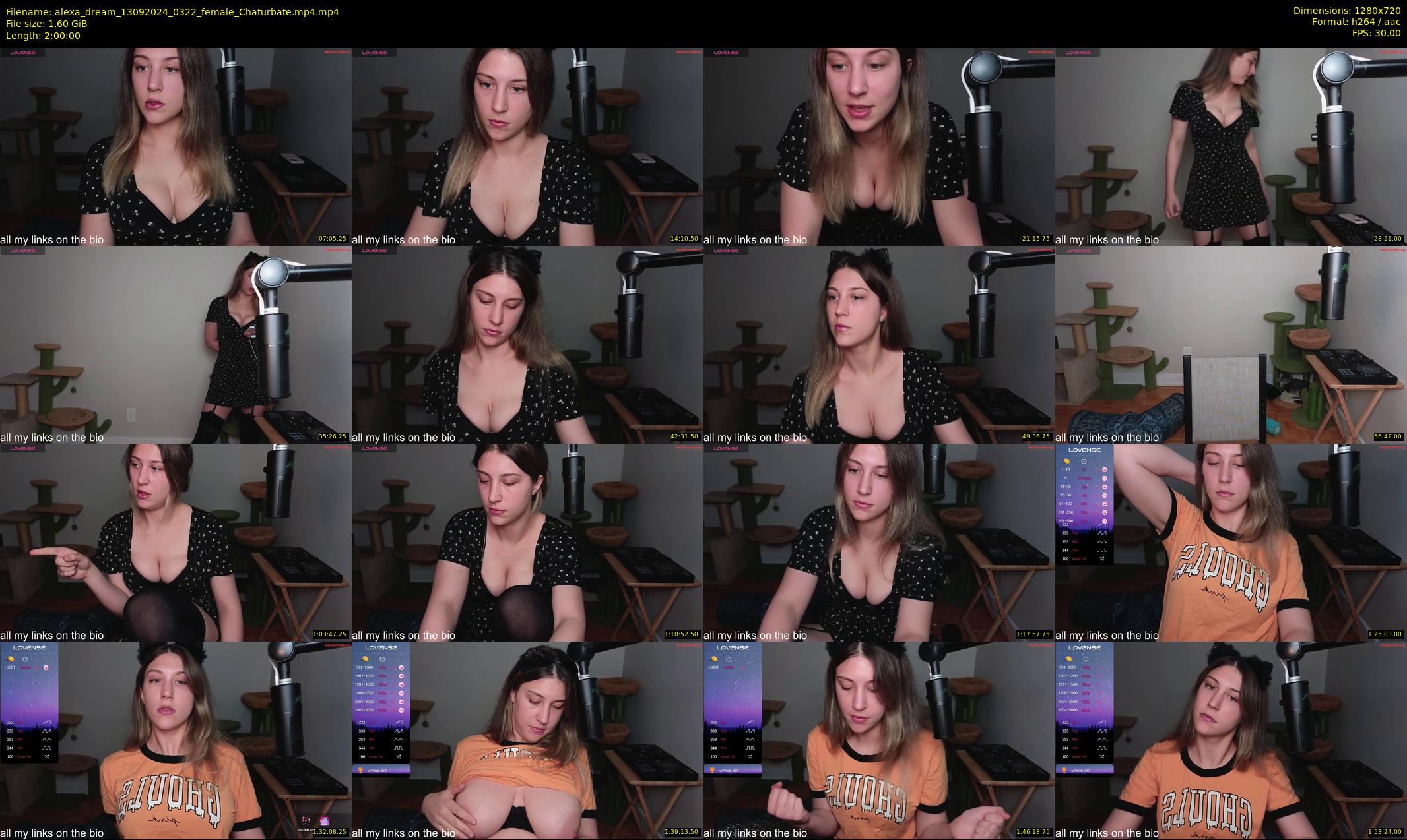 alexa_dream — 120 minute Chaturbate female cam show recording, 720p, Sep 13, 2024