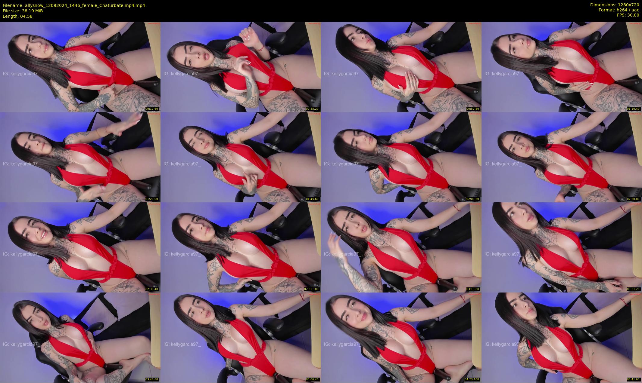 allysnow — 5 minute Chaturbate female cam show recording, 720p, Sep 12, 2024