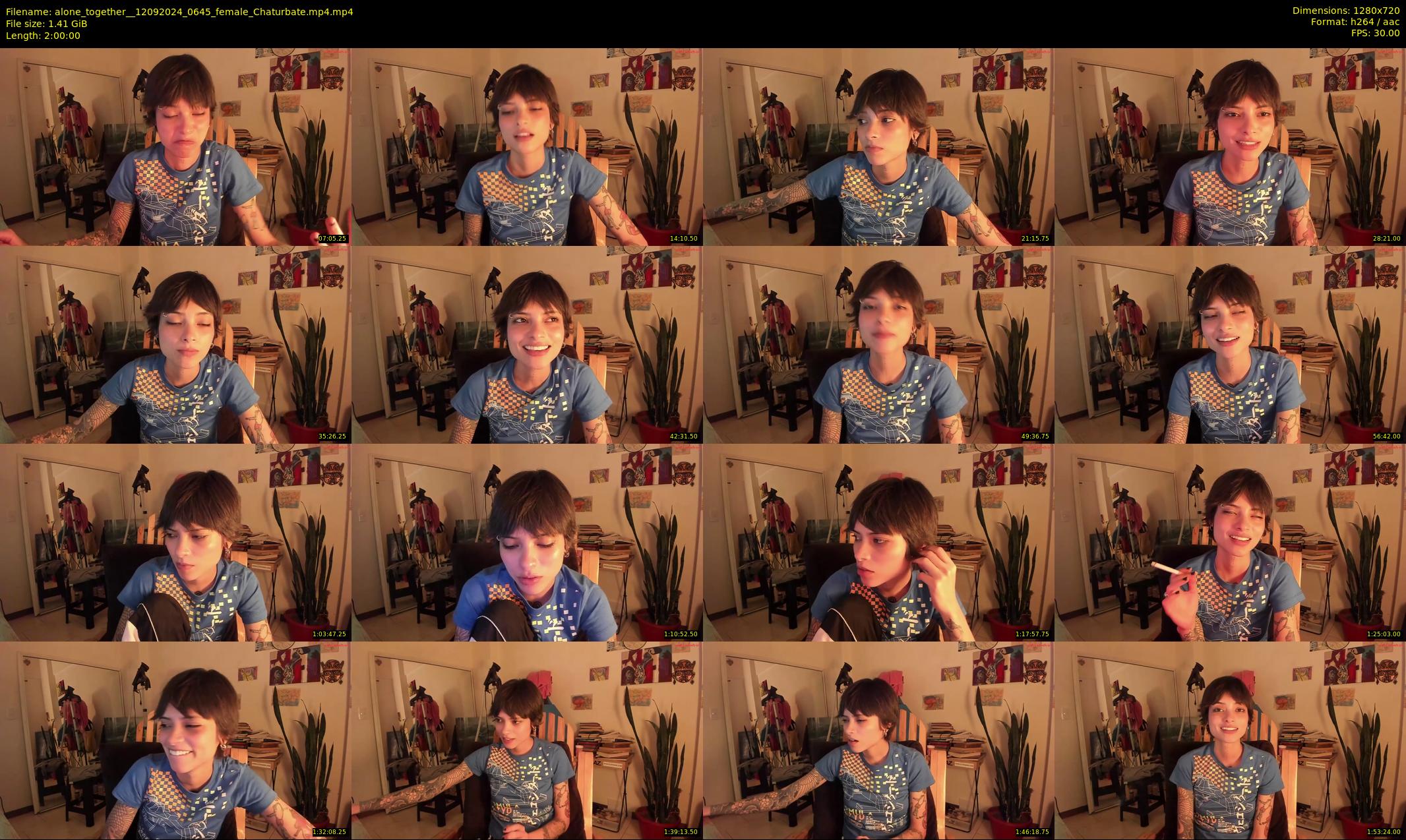 alone_together_ — 120 minute Chaturbate female cam show recording, 720p, Sep 12, 2024