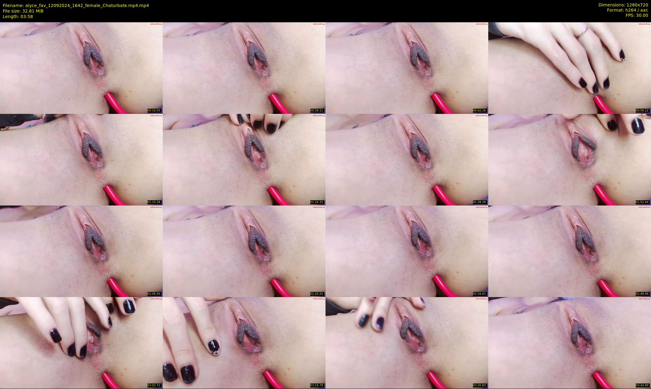 alyce_fav — 4 minute Chaturbate female cam show recording, 720p, Sep 12, 2024