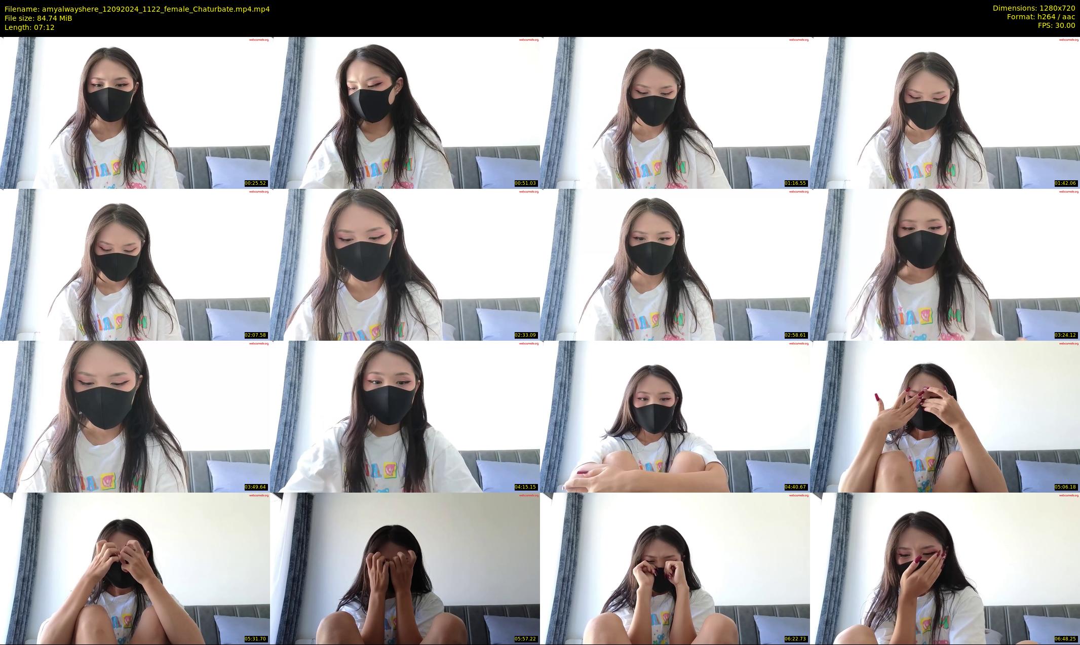 amyalwayshere — 8 minute Chaturbate female cam show recording, 720p, Sep 12, 2024