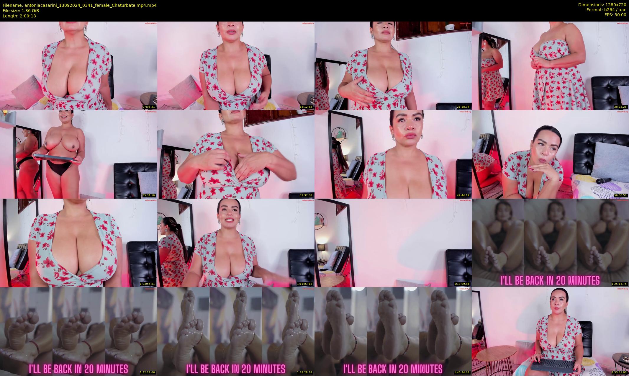 antoniacasarini — 121 minute Chaturbate female cam show recording, 720p, Sep 13, 2024
