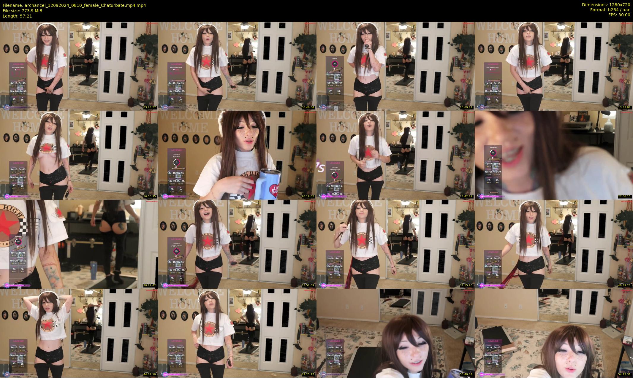 archancel — 58 minute Chaturbate female cam show recording, 720p, Sep 12, 2024