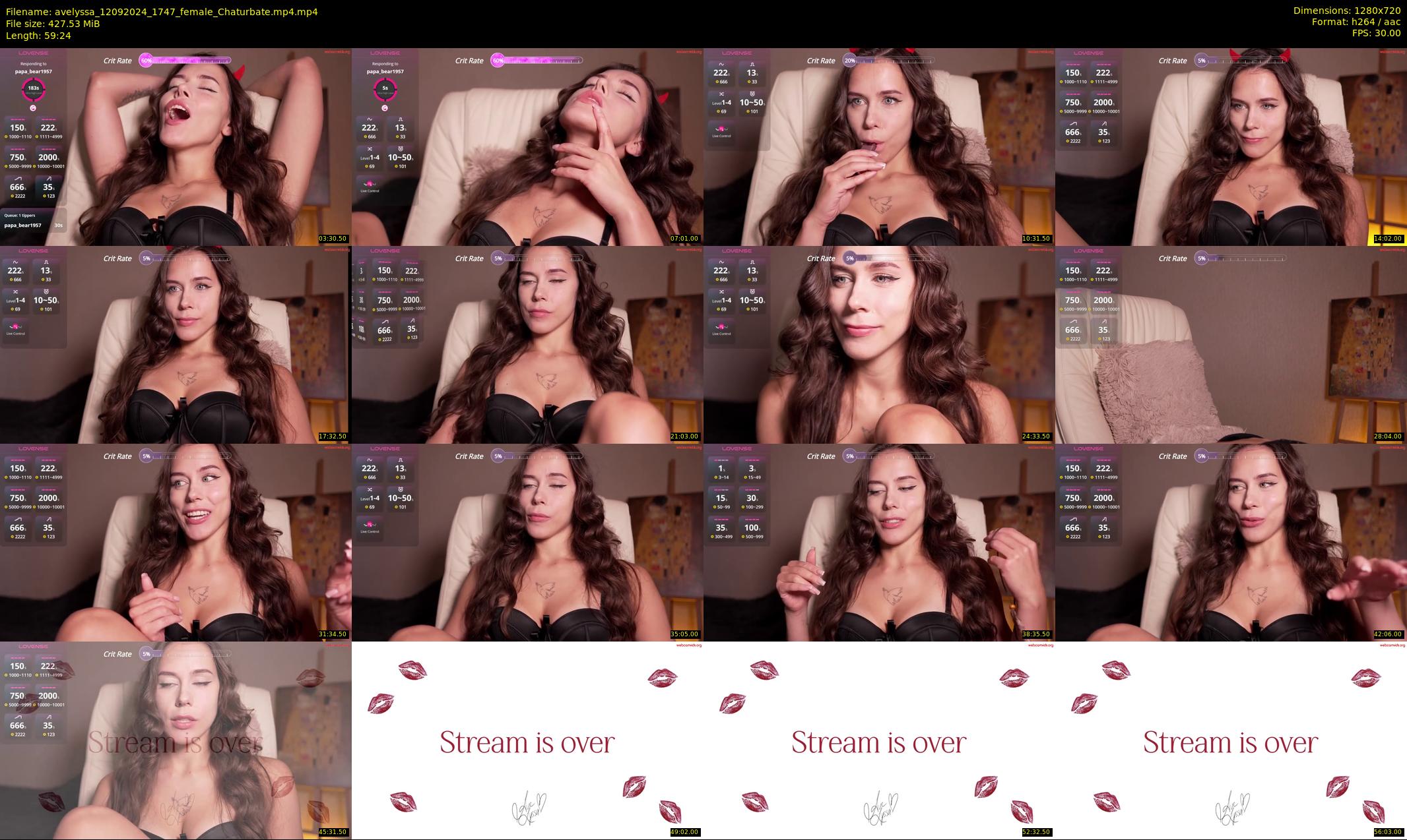 avelyssa — 60 minute Chaturbate female cam show recording, 720p, Sep 12, 2024