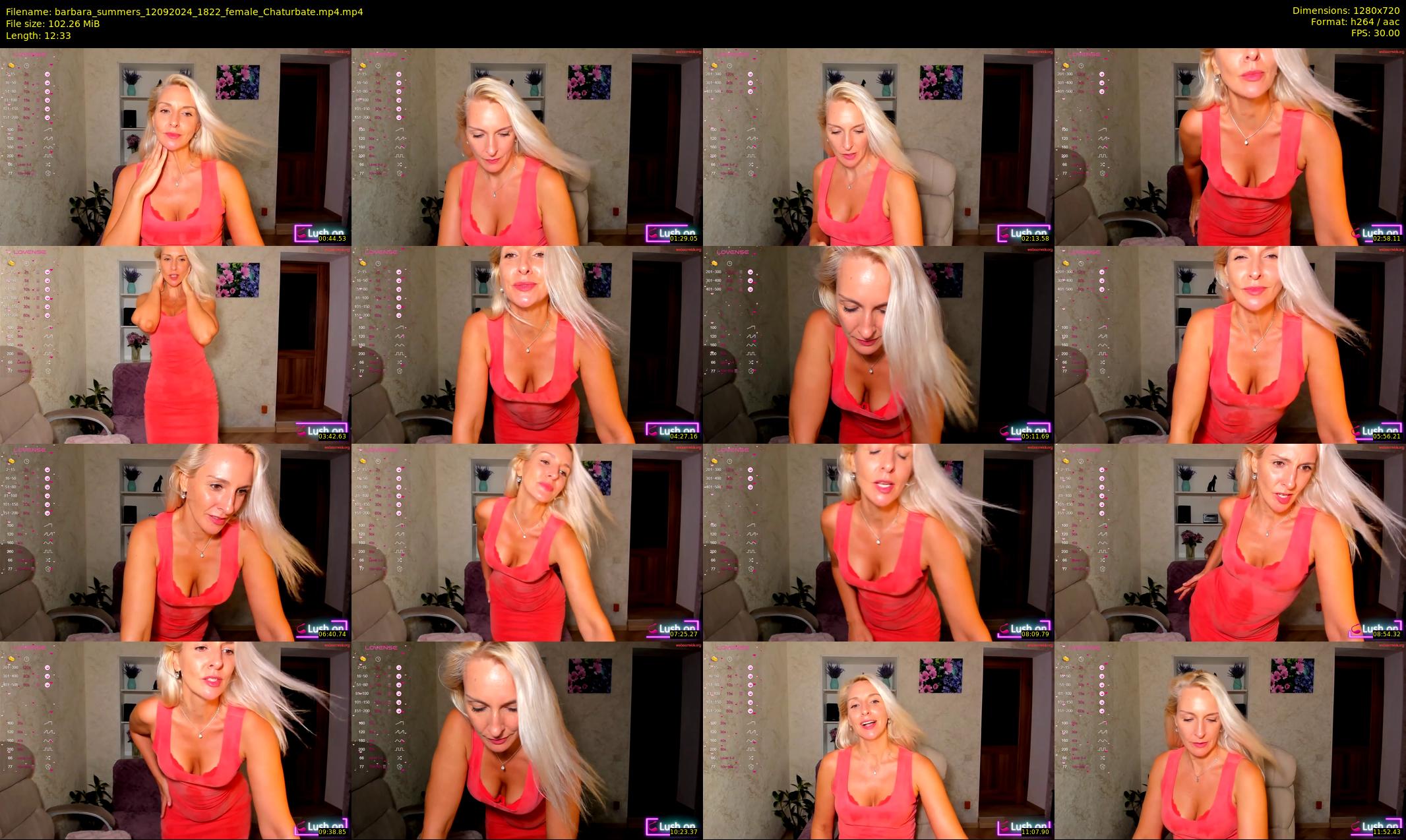 barbara_summers — 13 minute Chaturbate female cam show recording, 720p, Sep 12, 2024