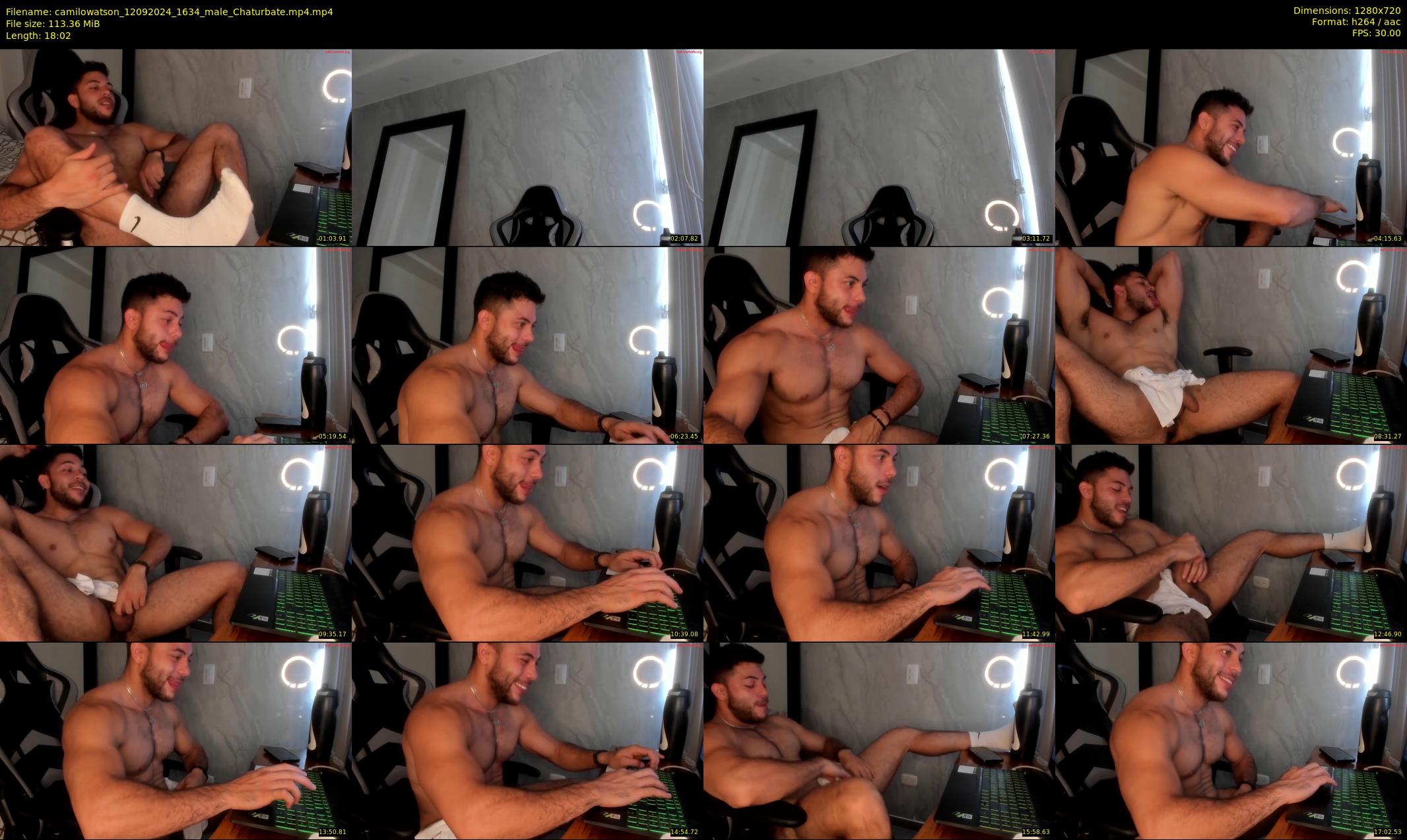 camilowatson — 19 minute Chaturbate male cam show recording, 720p, Sep 12, 2024