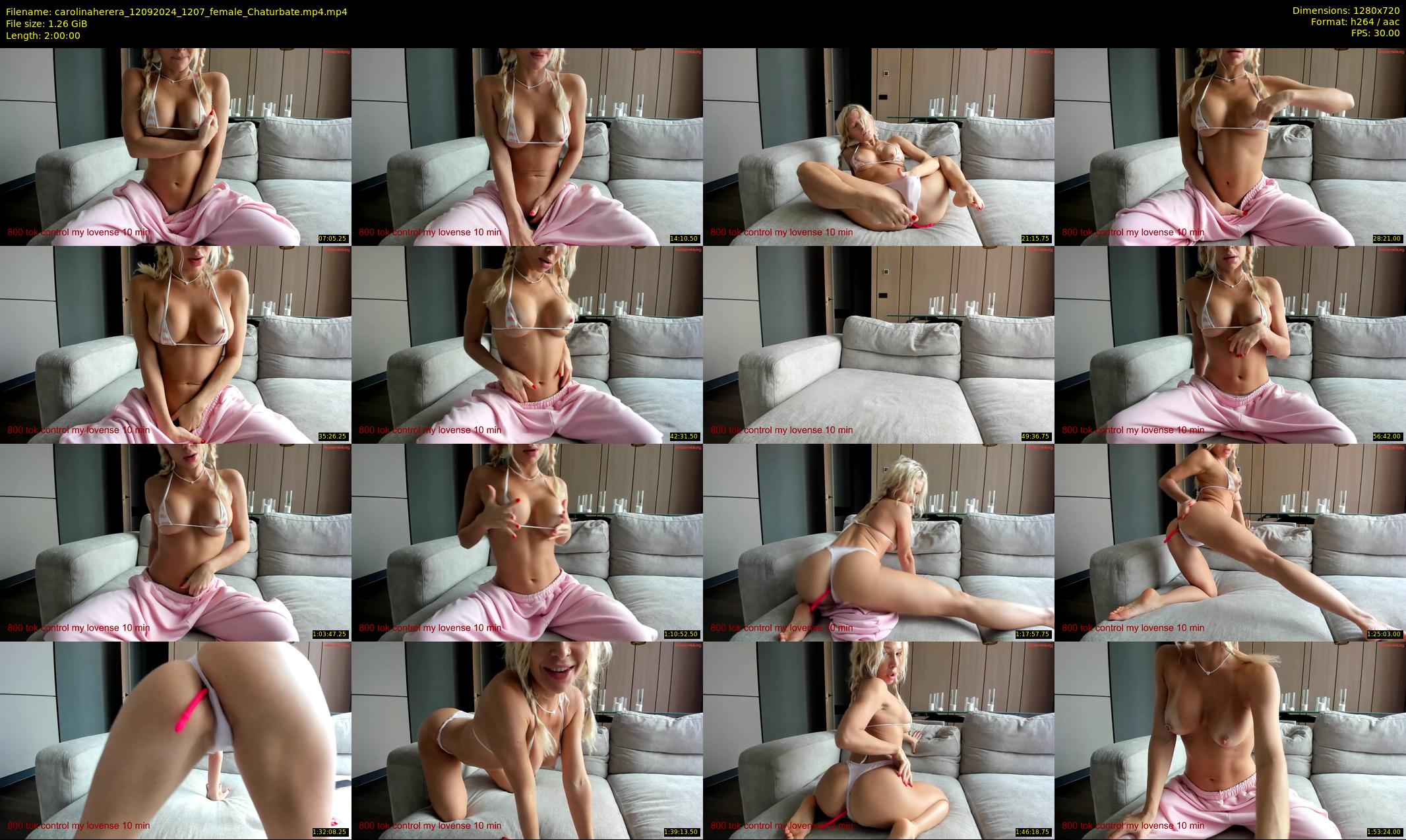 carolinaherera — 120 minute Chaturbate female cam show recording, 720p, Sep 12, 2024