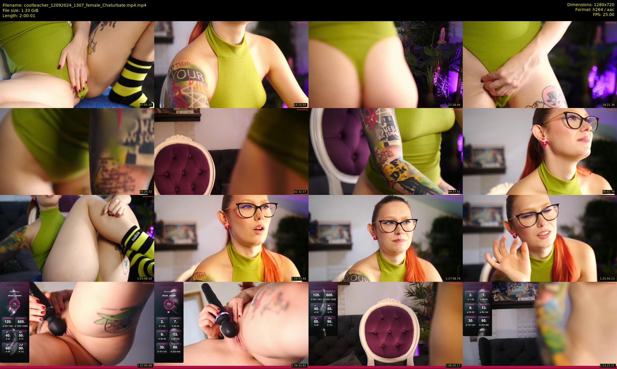 coolteacher — 121 minute Chaturbate female cam show recording, 720p, Sep 12, 2024