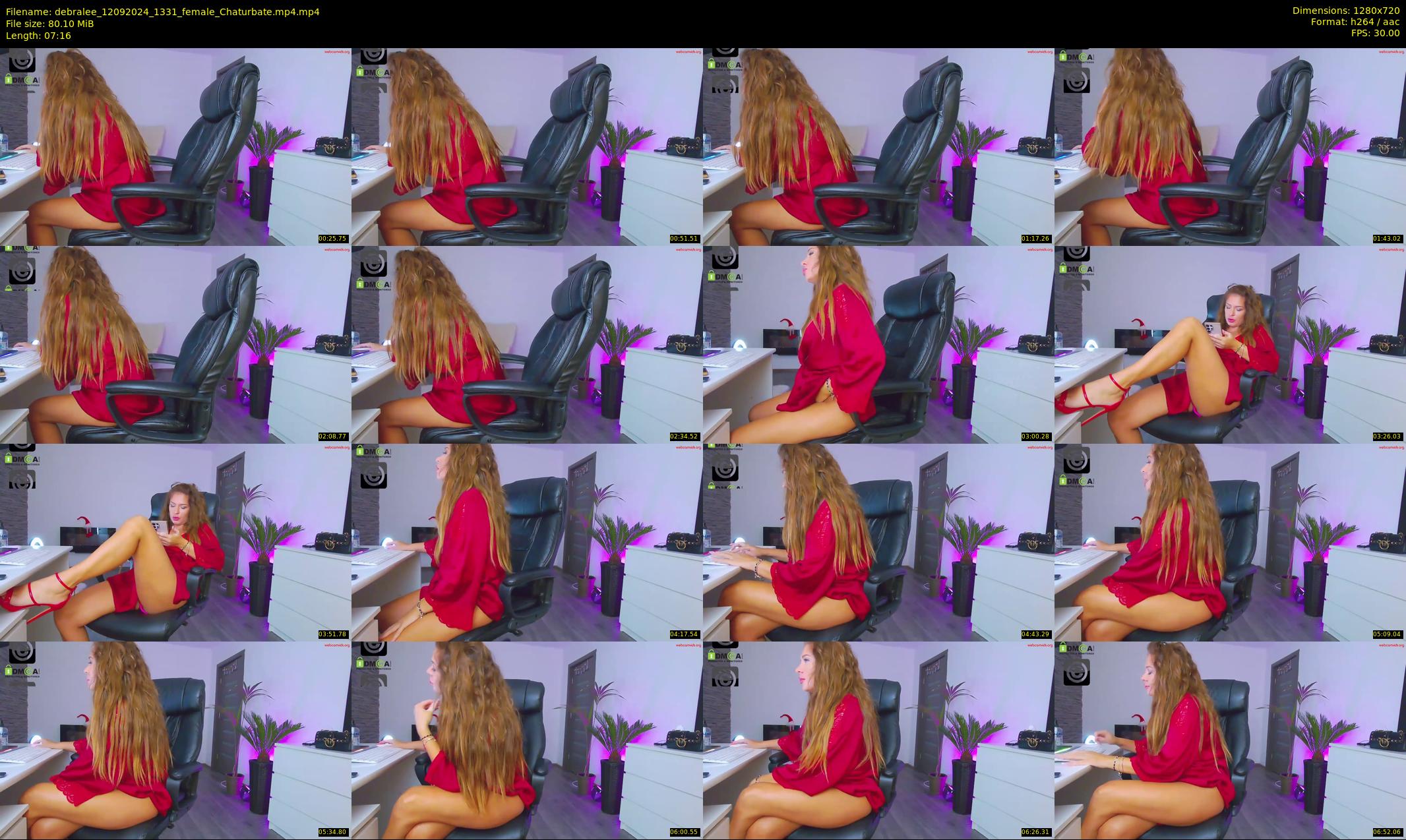 debralee — 8 minute Chaturbate female cam show recording, 720p, Sep 12, 2024