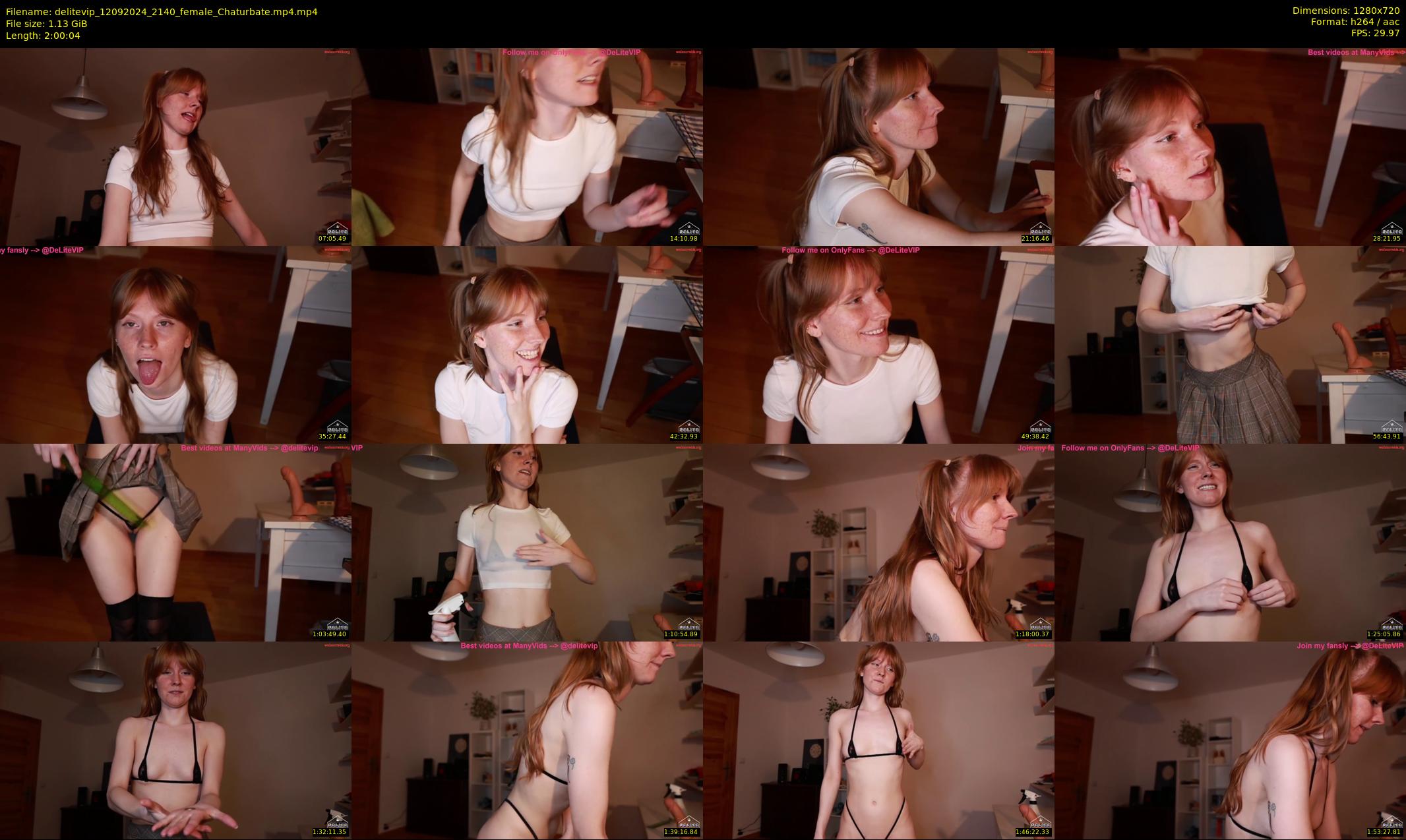 delitevip — 121 minute Chaturbate female cam show recording, 720p, Sep 12, 2024